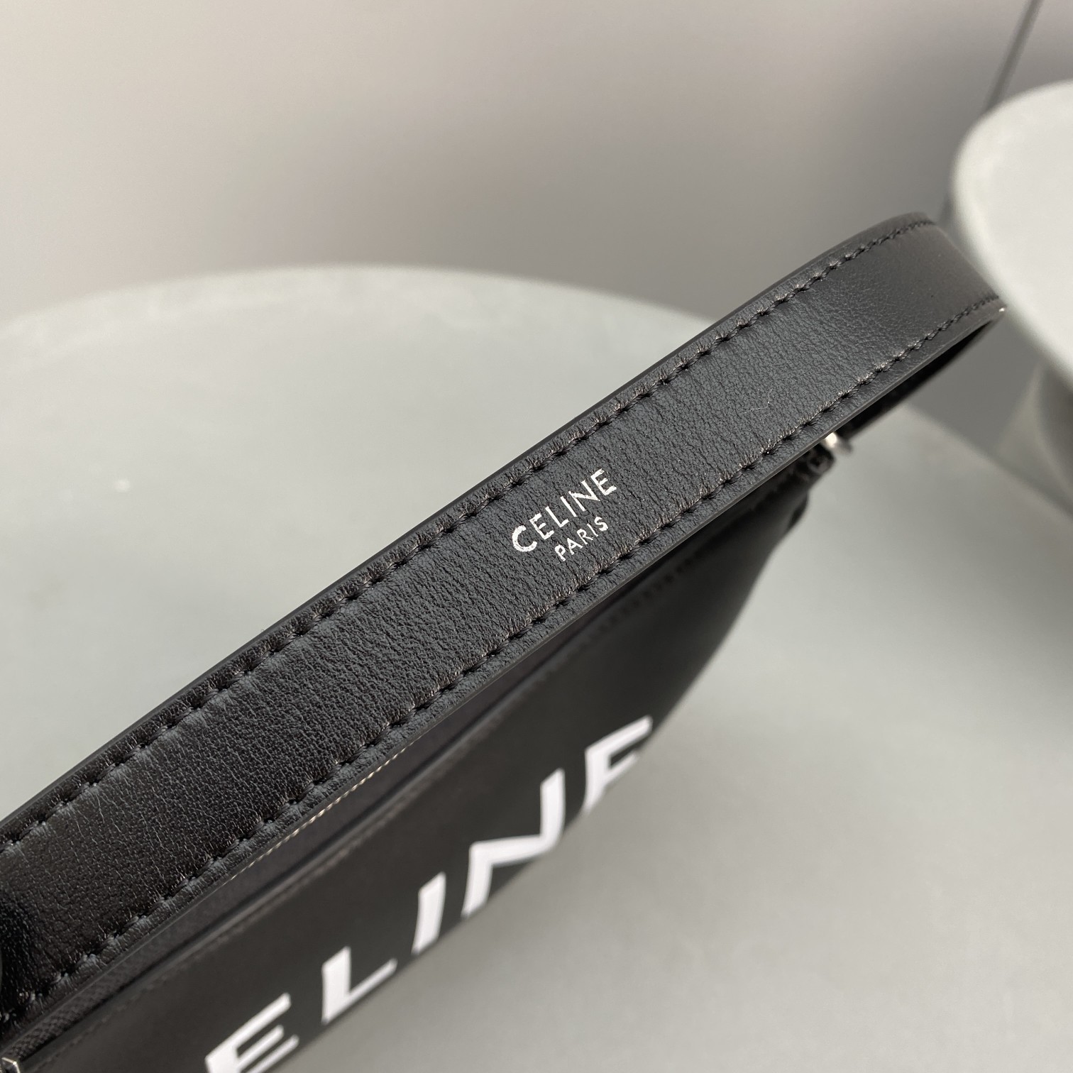 Celine Ava Bag With Celine Print Black For Women 9in/23.5cm  - Soul Replicas