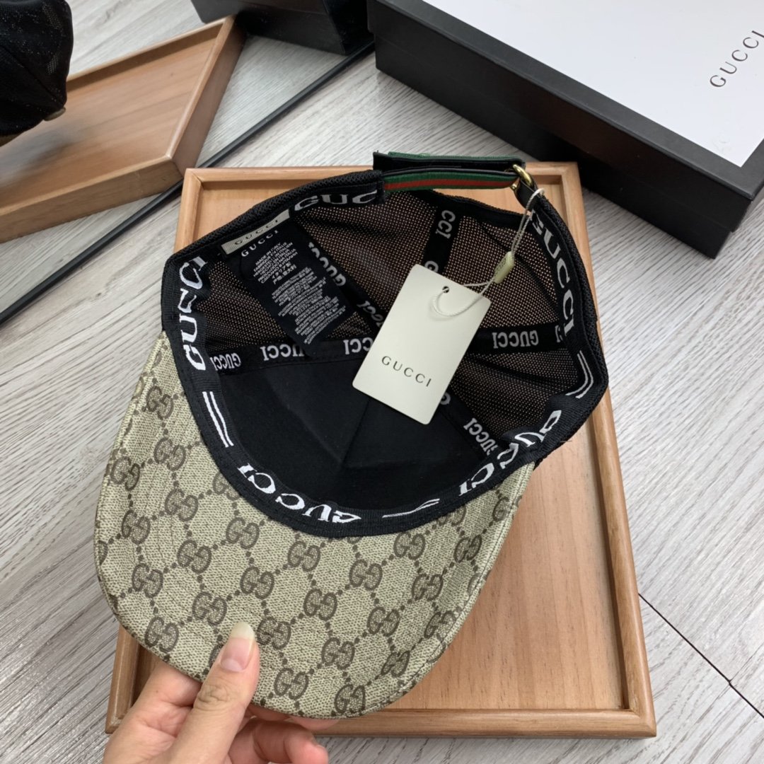 Gucci Canvas Baseball Cap Beige - Soul Replicas