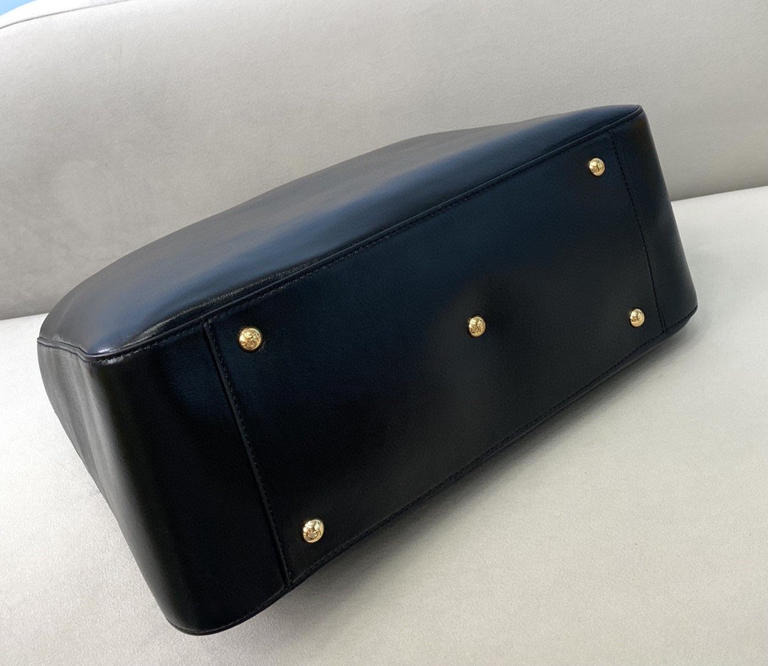 Fendi Medium FF Tote Shoulder Black Bag For Woman 38cm/15in - Soul Replicas