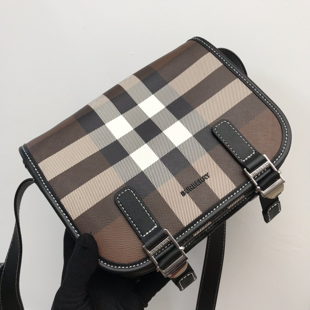 Burberry Check And Crossbody Bag For Men. Men-s Bags 7.7in/19.5cm 80528041 - Soul Replicas