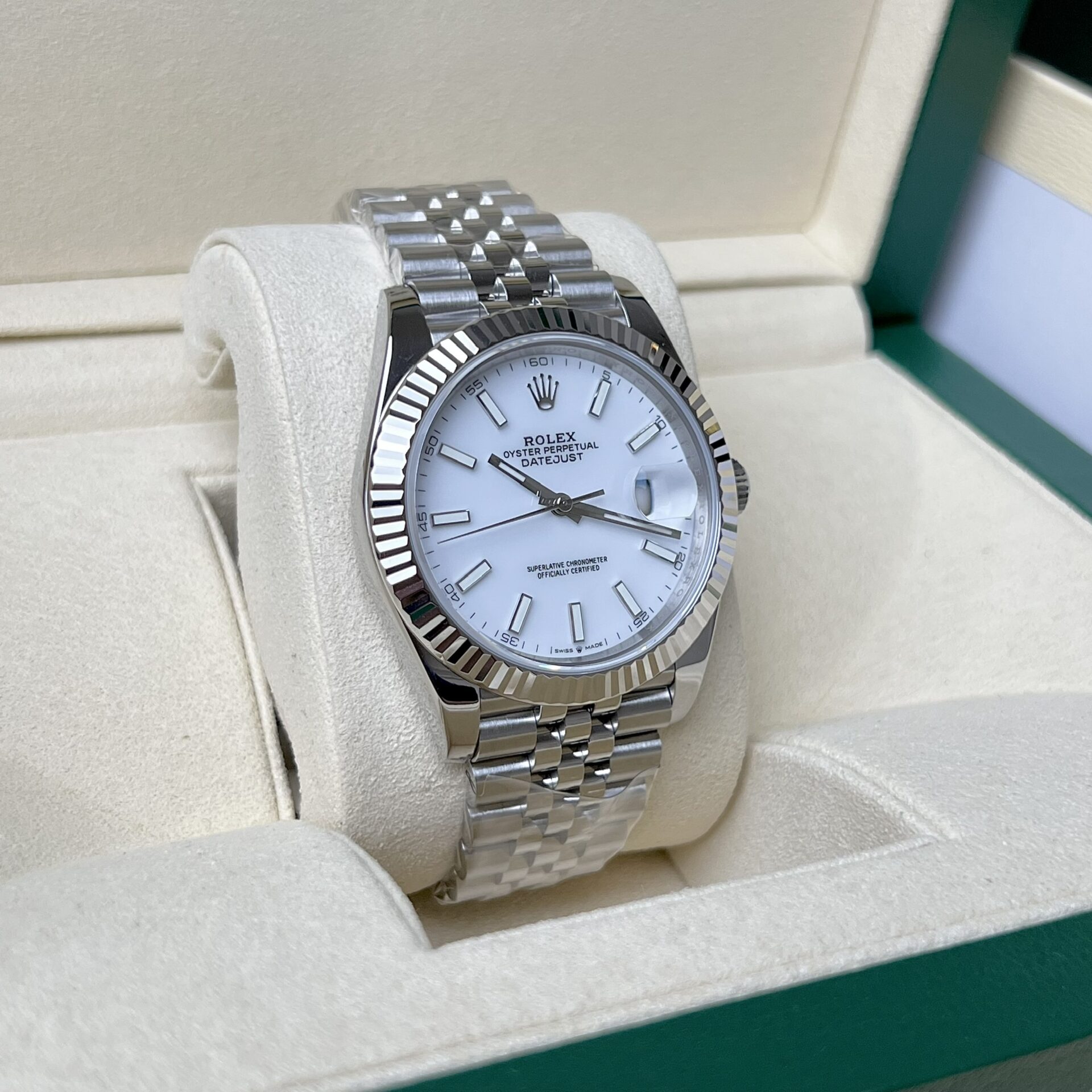 Rolex DateJust 126334 Replica Watch White Enamel Clean Factory 41mm - Soul Replicas