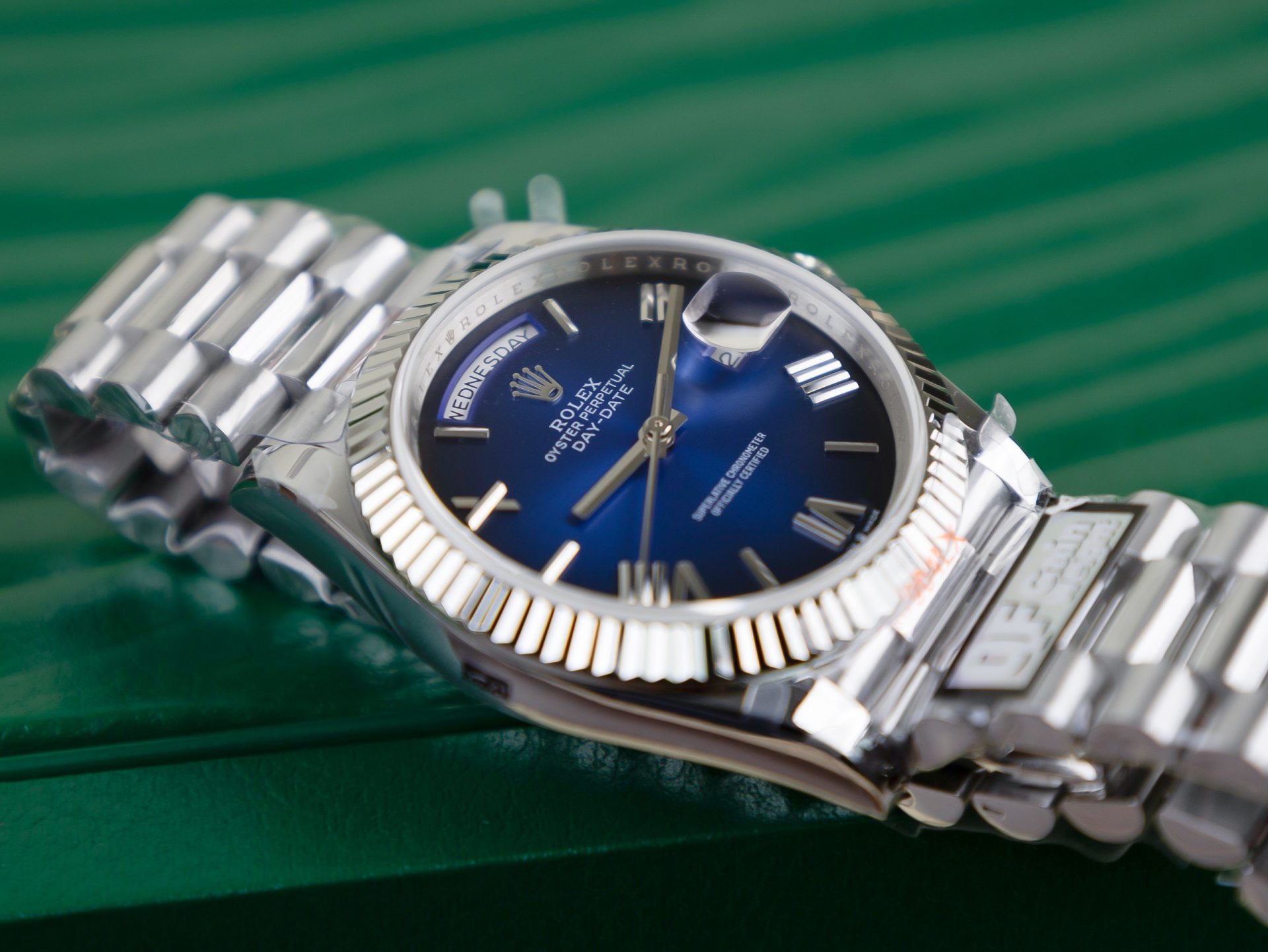Rolex Best Replica Watch Day-Date Blue Ombre QF Factory 40mm - Soul Replicas
