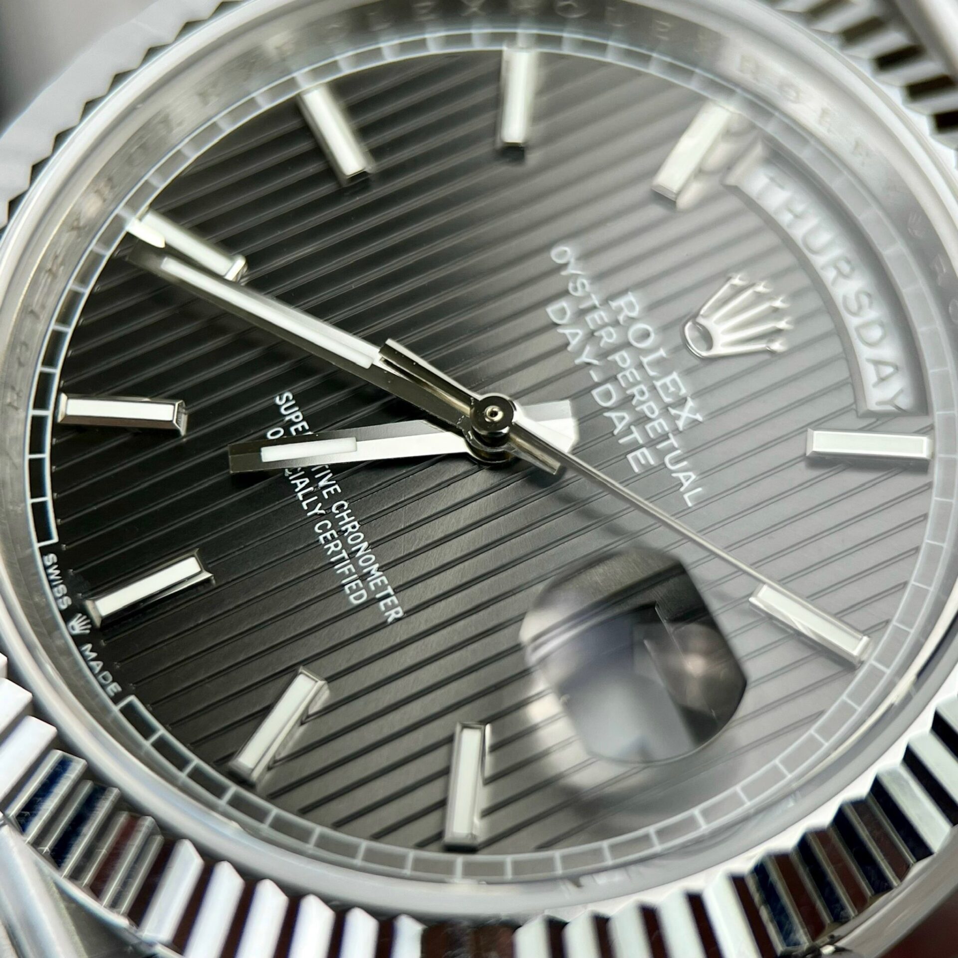 Rolex Day-Date 228236 Replica 11 Watch Grey Dial GM Factory 40mm - Soul Replicas