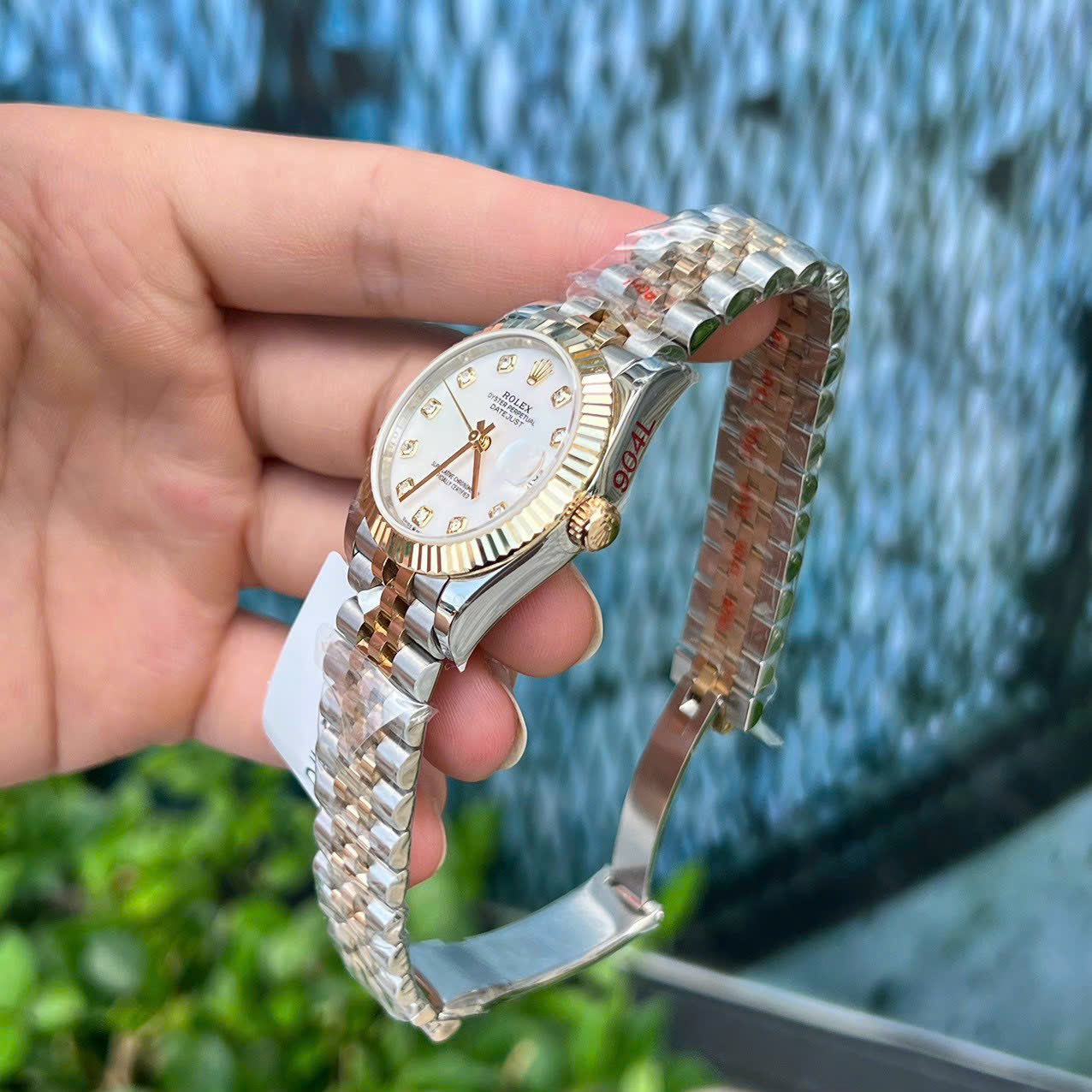 Rolex DateJust 18K Gold Wrapped Replica Watch Mother-of-Pearl Dial GM Factory 31mm - Soul Replicas