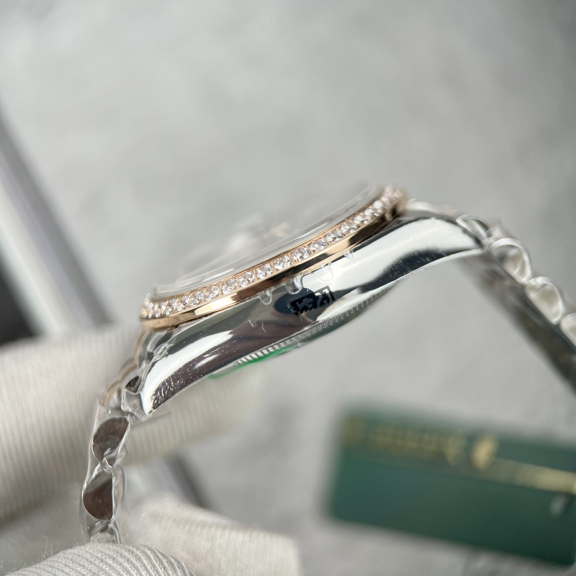 Rolex DateJust Replica Watch Flower Dial With Diamond Bezel 31mm - Soul Replicas