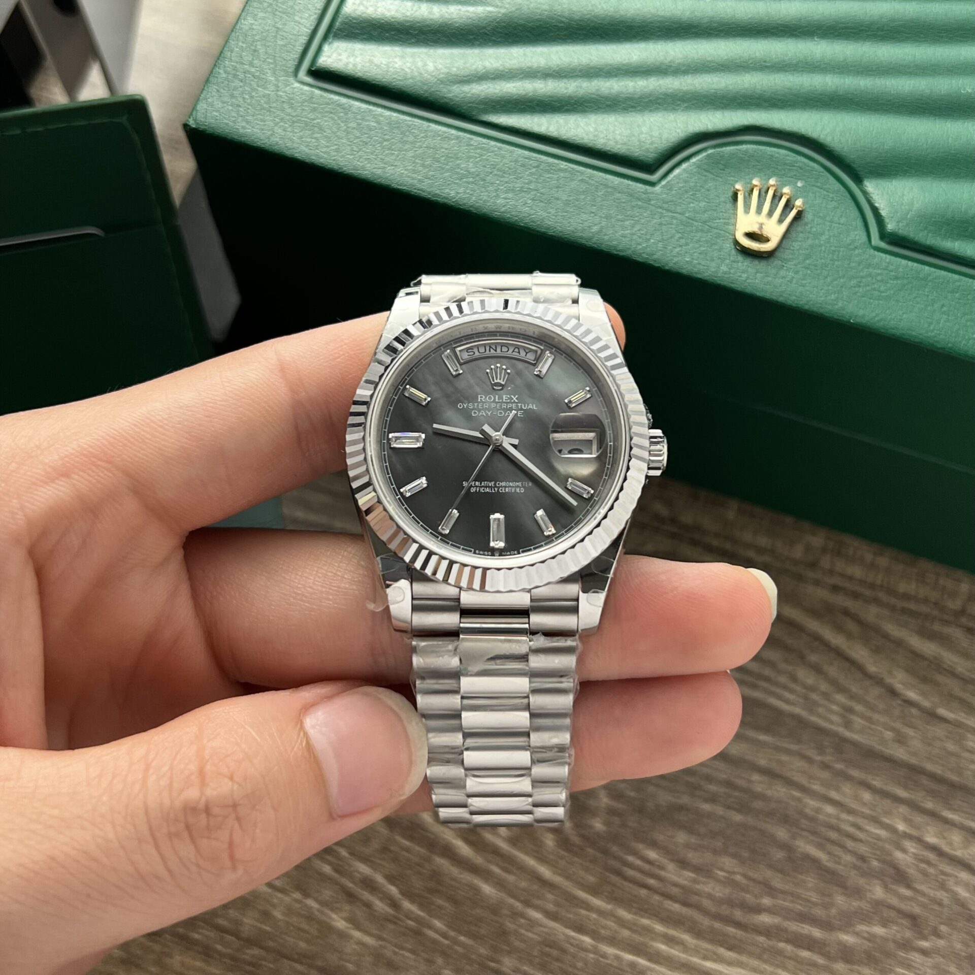 Rolex Replica Watches Day-Date Mother Of Pearl Dial 40mm - Soul Replicas