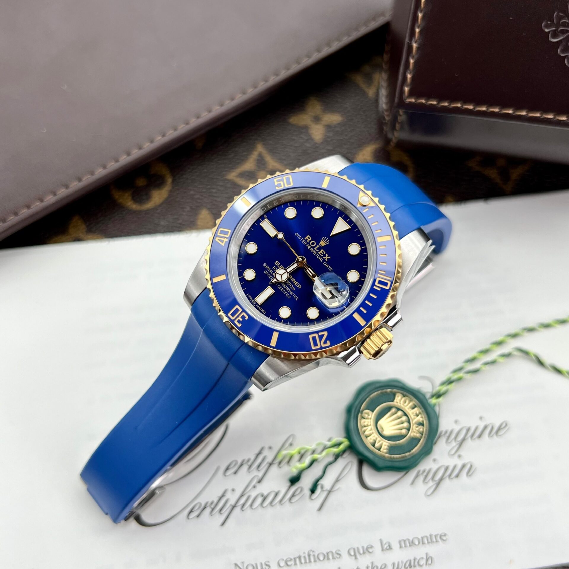 Rolex Submariner Replica Watches Blue Dial Clean Factory 40mm - Soul Replicas