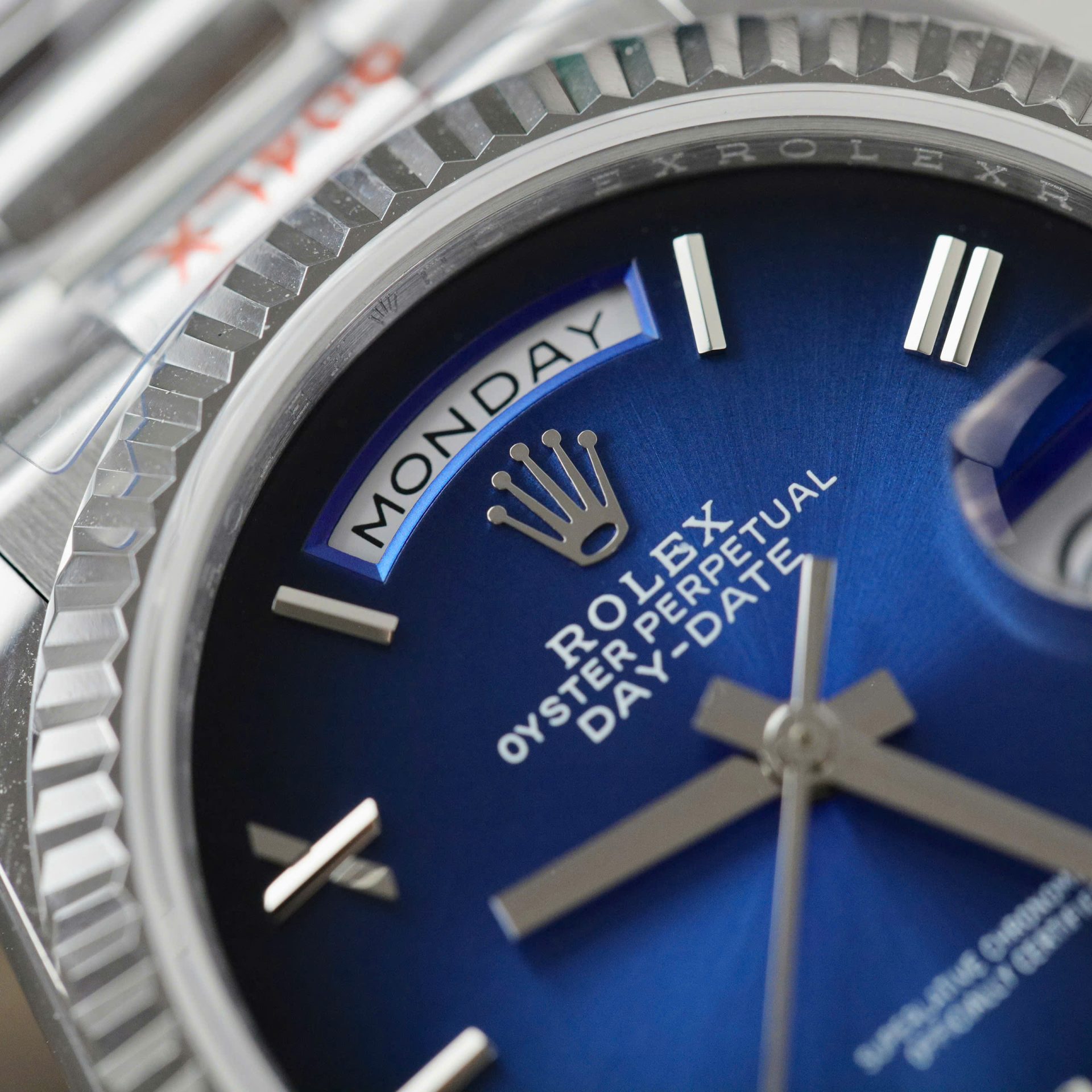 Rolex Day-Date 128236 Best Replica Watch Dial Blue Weight 158gram QF Factory 36mm - Soul Replicas