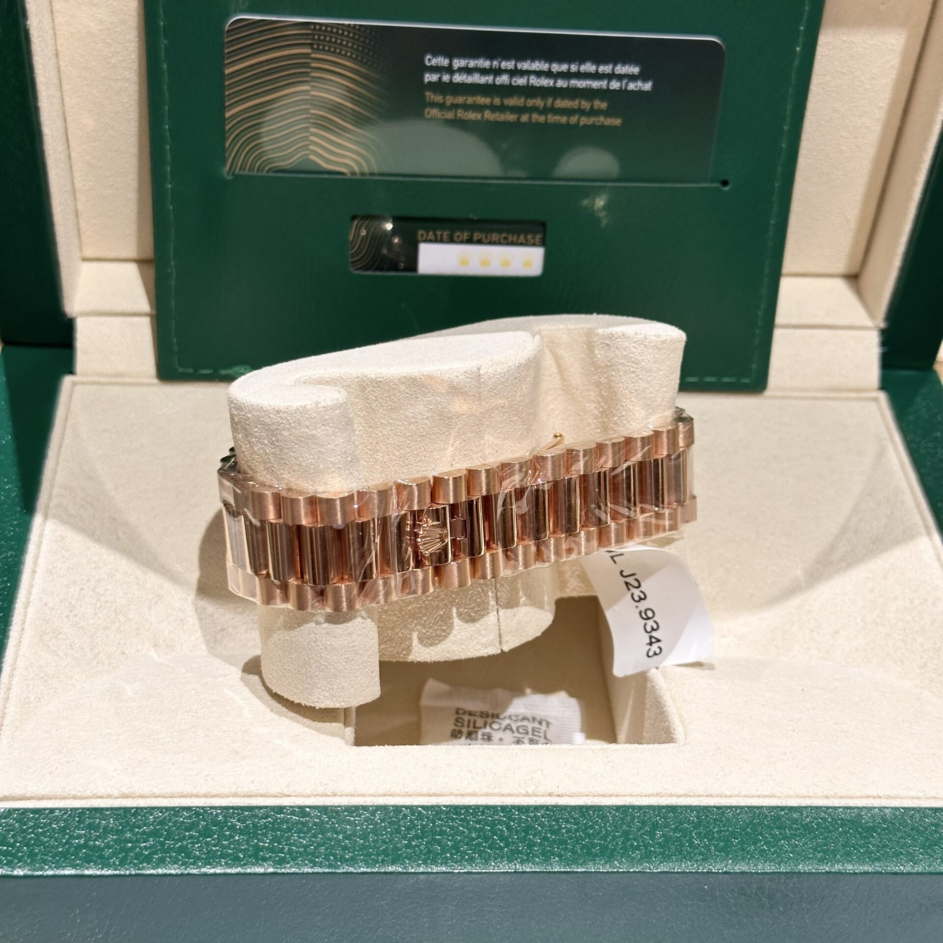 Rolex Rep 11 Watch Day-Date Rose Gold Wrapped Lava Dial 40mm - Soul Replicas