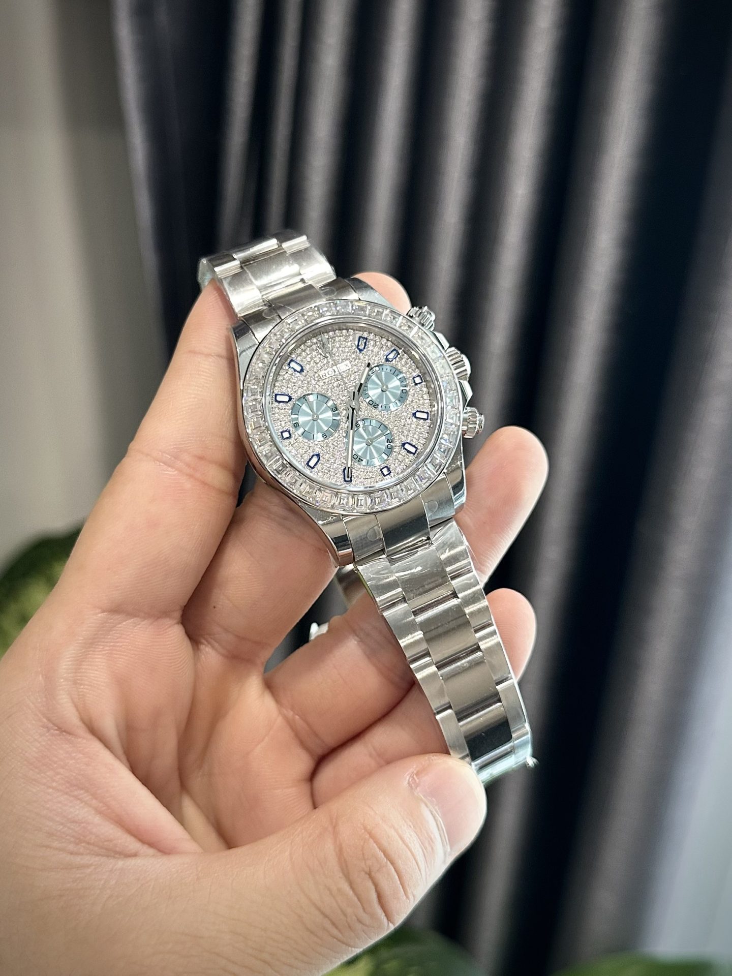 Rolex Best Replica Watch Daytona Custom Diamonds Moissanite 40mm - Soul Replicas