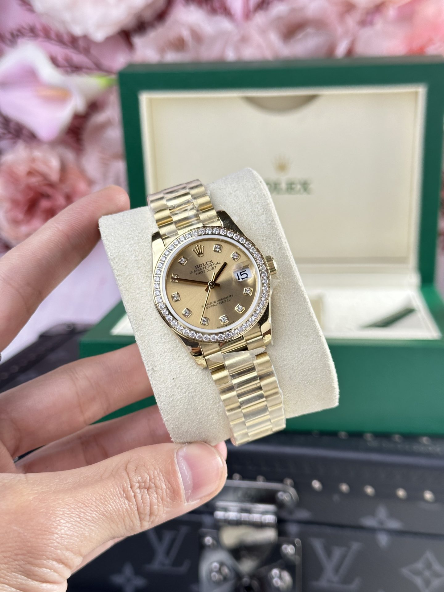 Rolex DateJust 278288 Replica Watch Yellow President Strap 31mm - Soul Replicas