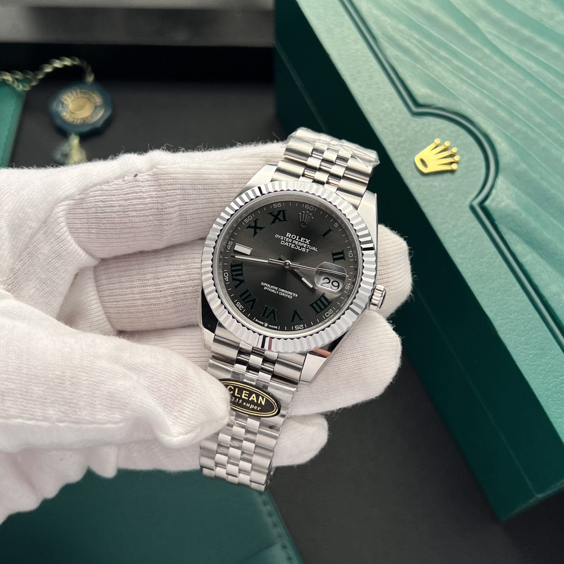 Rolex DateJust 126334 Replica Watches Dial Wimbledon Clean Factory 41mm - Soul Replicas