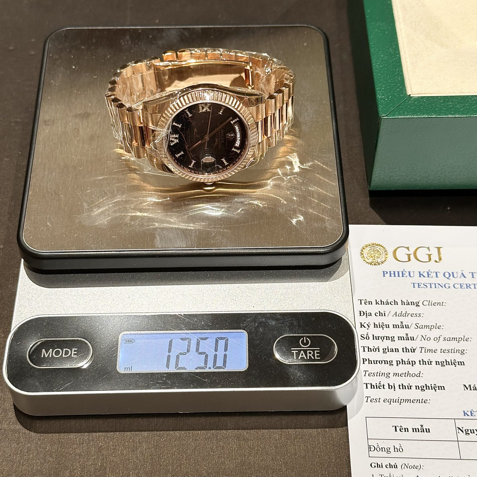 Rolex Rep 11 Watch Day-Date Rose Gold Wrapped Lava Dial 40mm - Soul Replicas