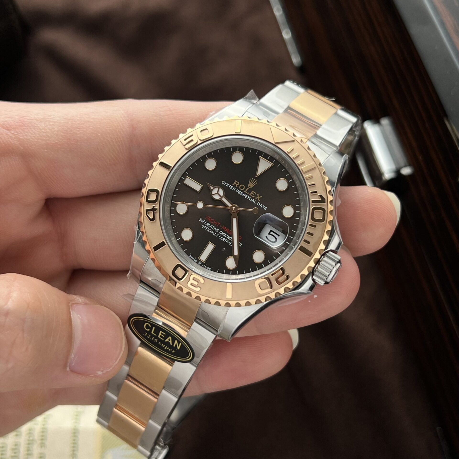 Rolex Yacht-Master 126621 Replica Watch Dial Chocolate Clean Factory 40mm - Soul Replicas