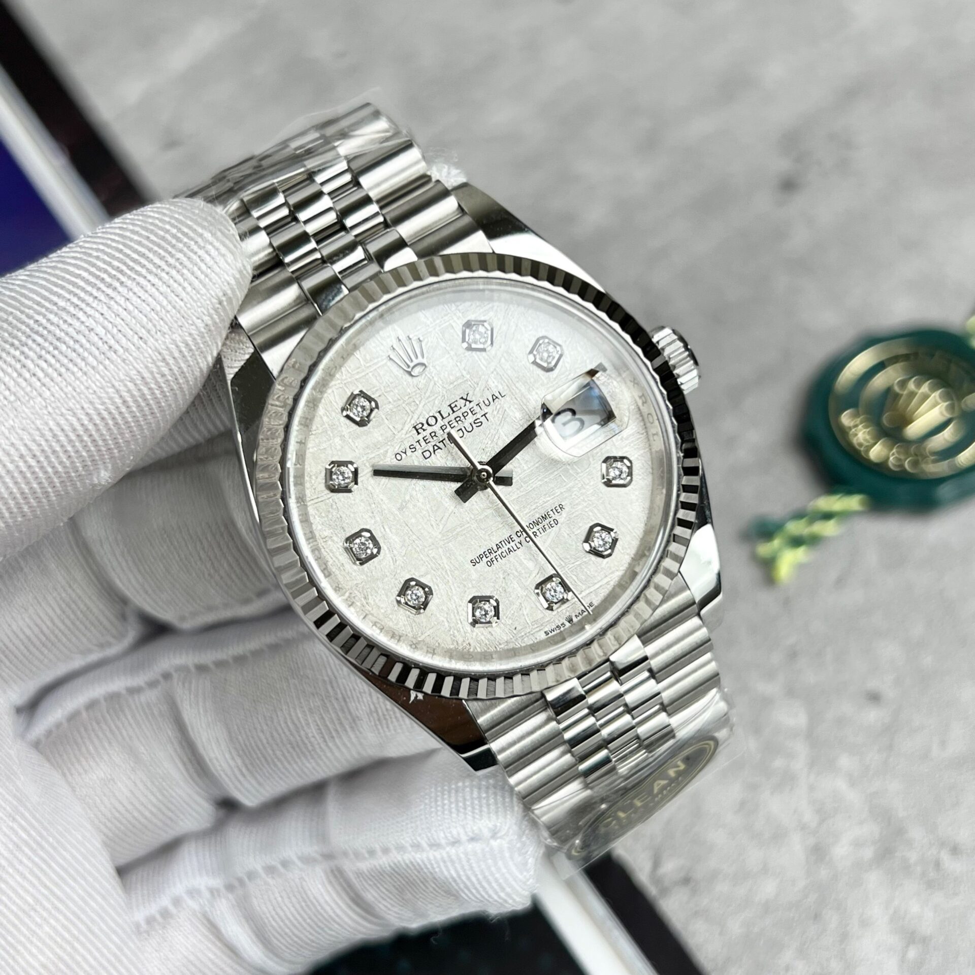 Rolex DateJust Replica 11 Watch Meteorite Dial Clean Factory 41mm - Soul Replicas