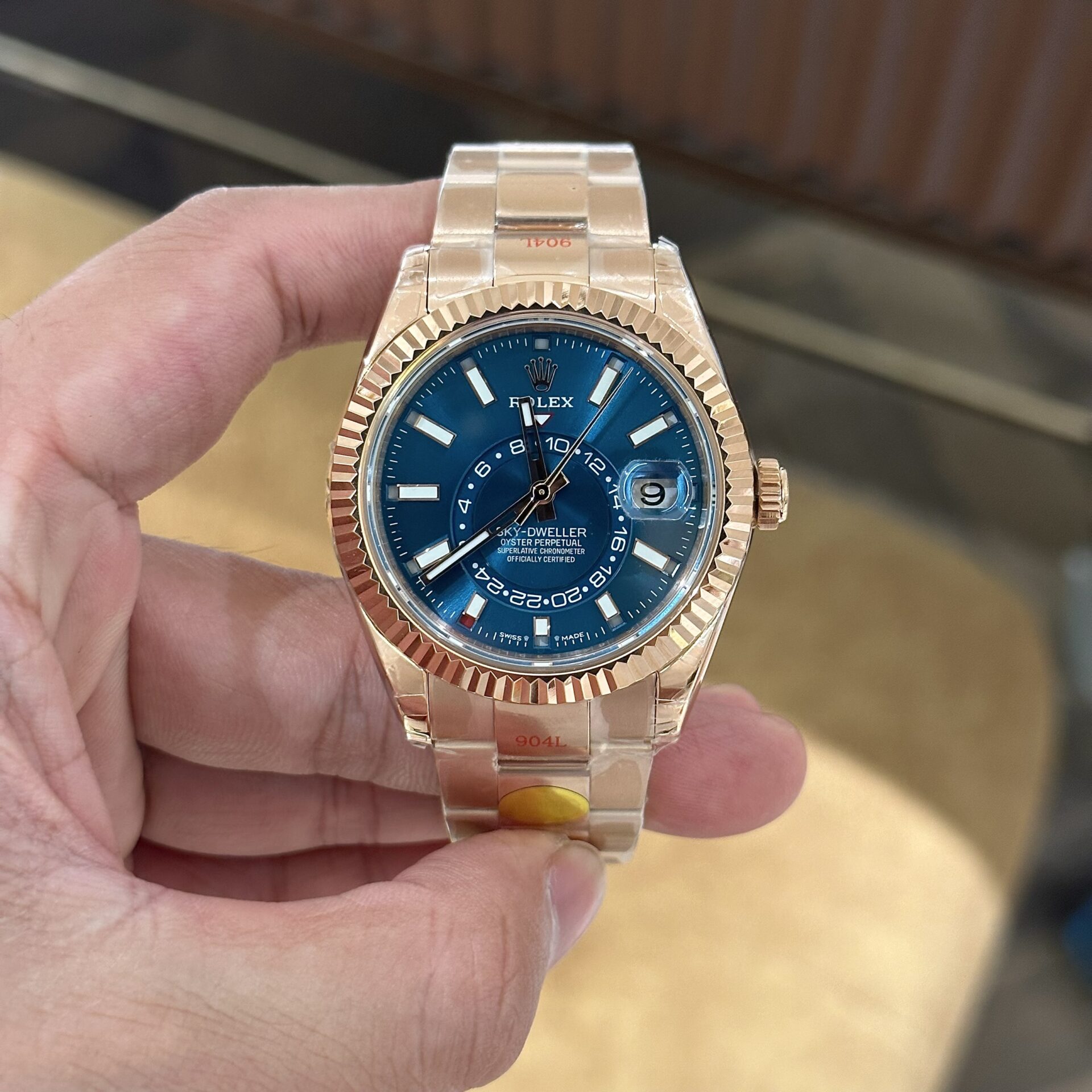 Rolex Sky-Dweller 336935 Replica 11 Watch Rose Gold Noob Factory 42mm - Soul Replicas