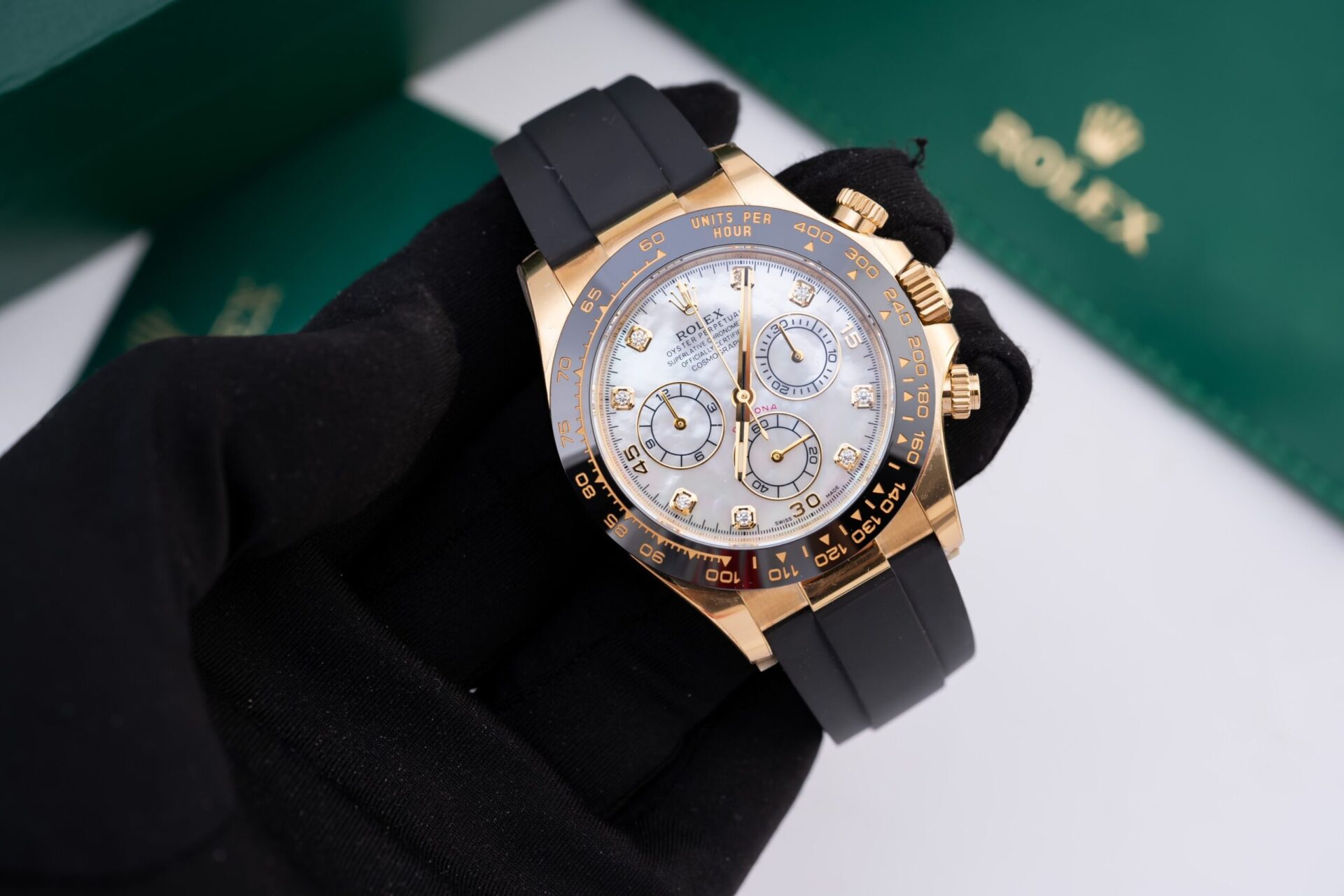 Rolex Cosmograph Daytona Custom Mother Of Pearl & Moissanite Diamonds Dial 40mm - Soul Replicas