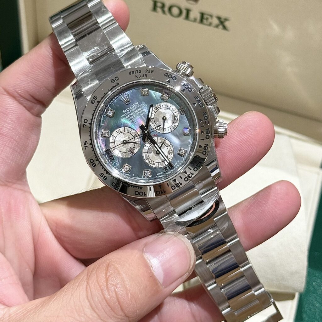 Rolex Daytona Mother Of Pearl And Moissanite Diamonds Dial Replica Watch BT Factory 40mm - Soul Replicas