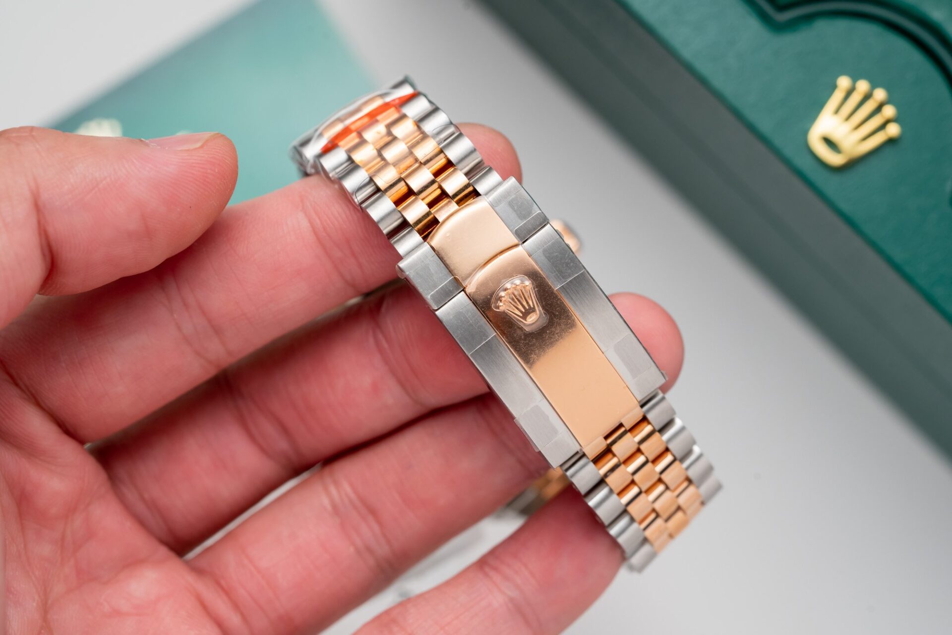 Rolex Best Replica Watch DateJust Rose Gold Wrapped Wimbledon Dial GM Factory 41mm - Soul Replicas