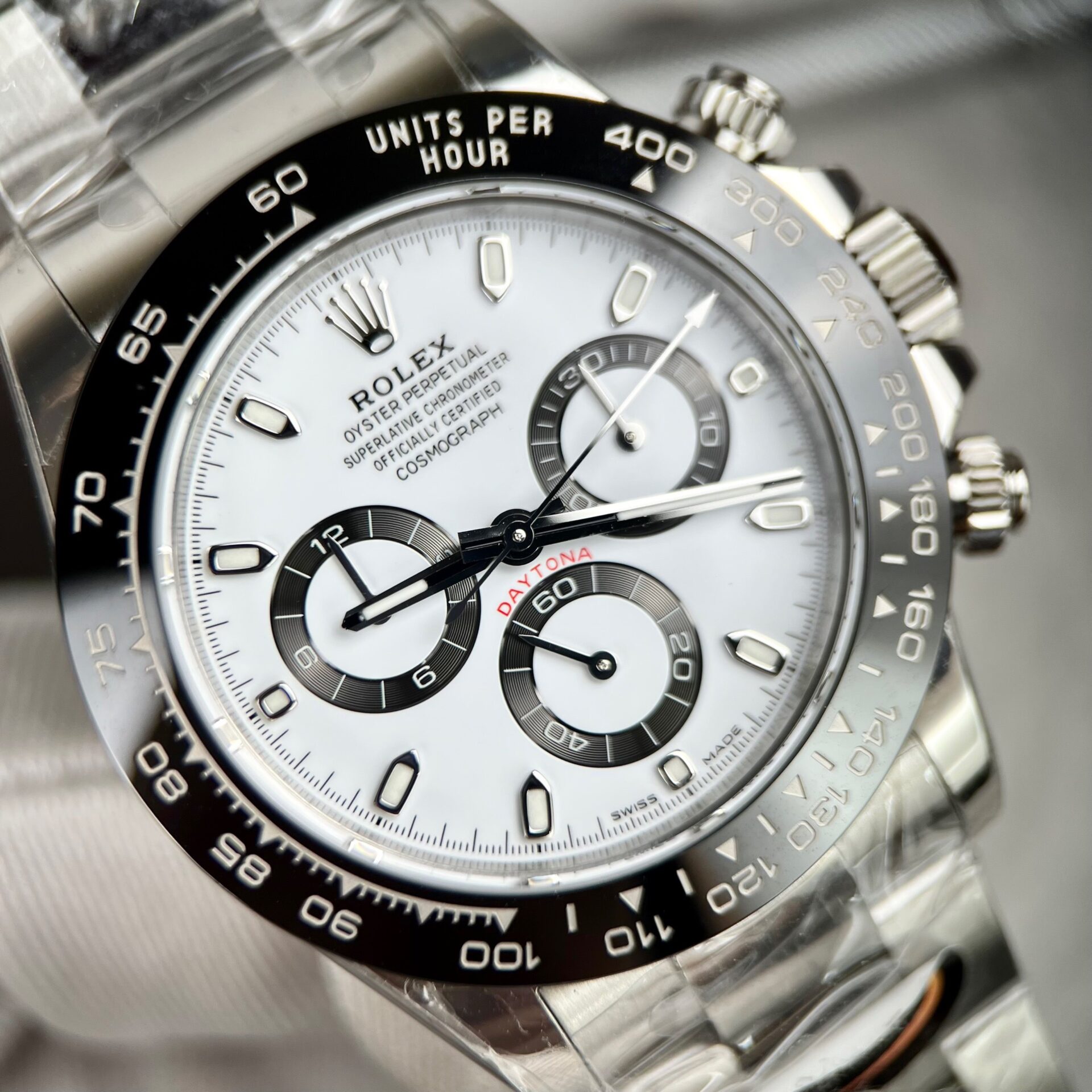 Rolex Cosmograph Daytona 116500LN Replica Watch White Dial BT Factory 40mm - Soul Replicas