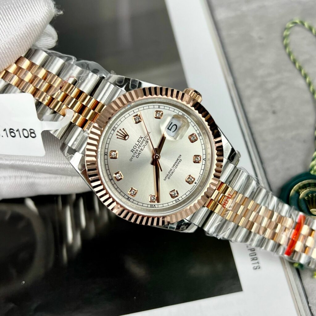 Rolex Replica Watch DateJust 126331 Gold Wrapped Sliver Dial GM Factory 41mm - Soul Replicas