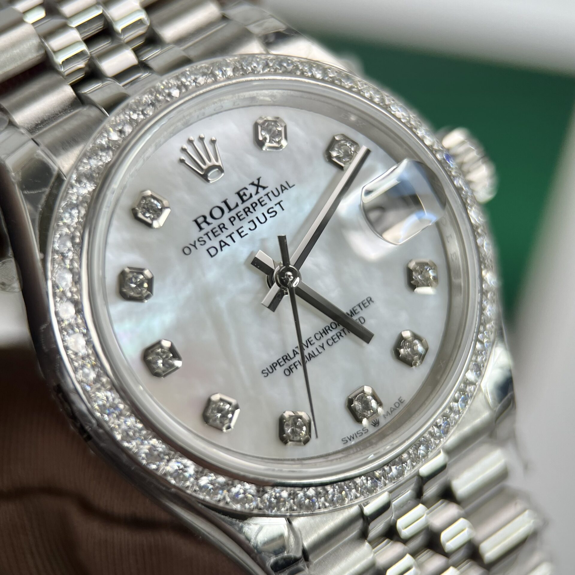 Rolex DateJust Replica Watch Jubilee Strap With Mother of Pearl Dial 31mm - Soul Replicas