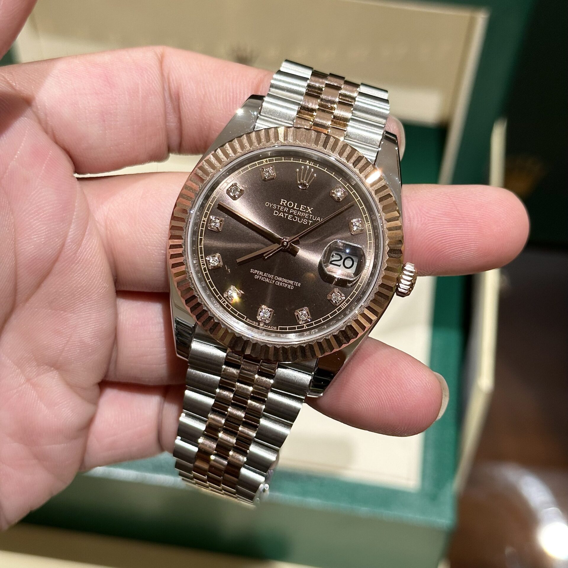 Rolex Replica 1:1 Watch DateJust Chocolate Dial EW Factory 41mm - Soul Replicas