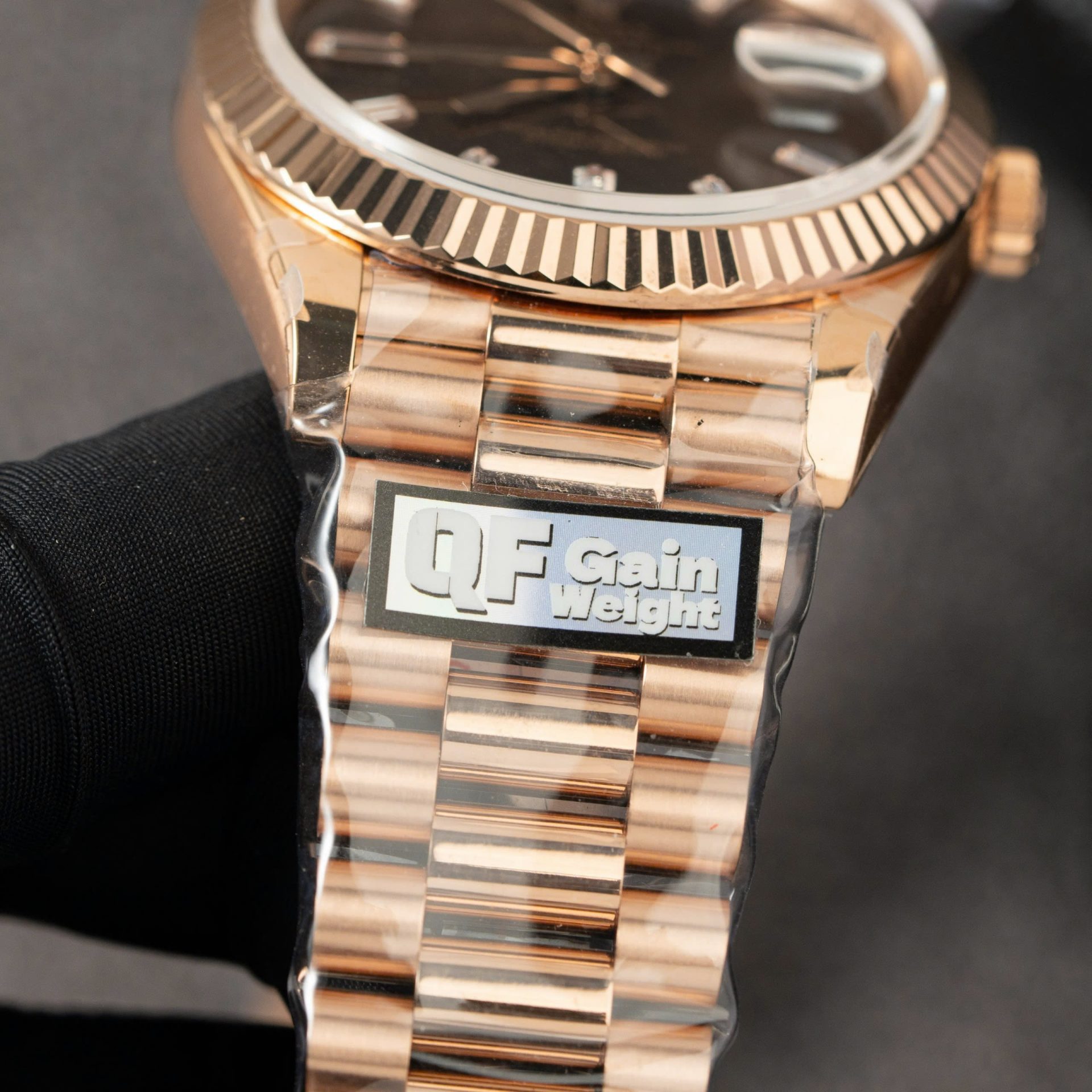 Rolex Day-Date 228235 Replica Watch Dial Chocolate Weight 185gram QF Factory 40mm - Soul Replicas