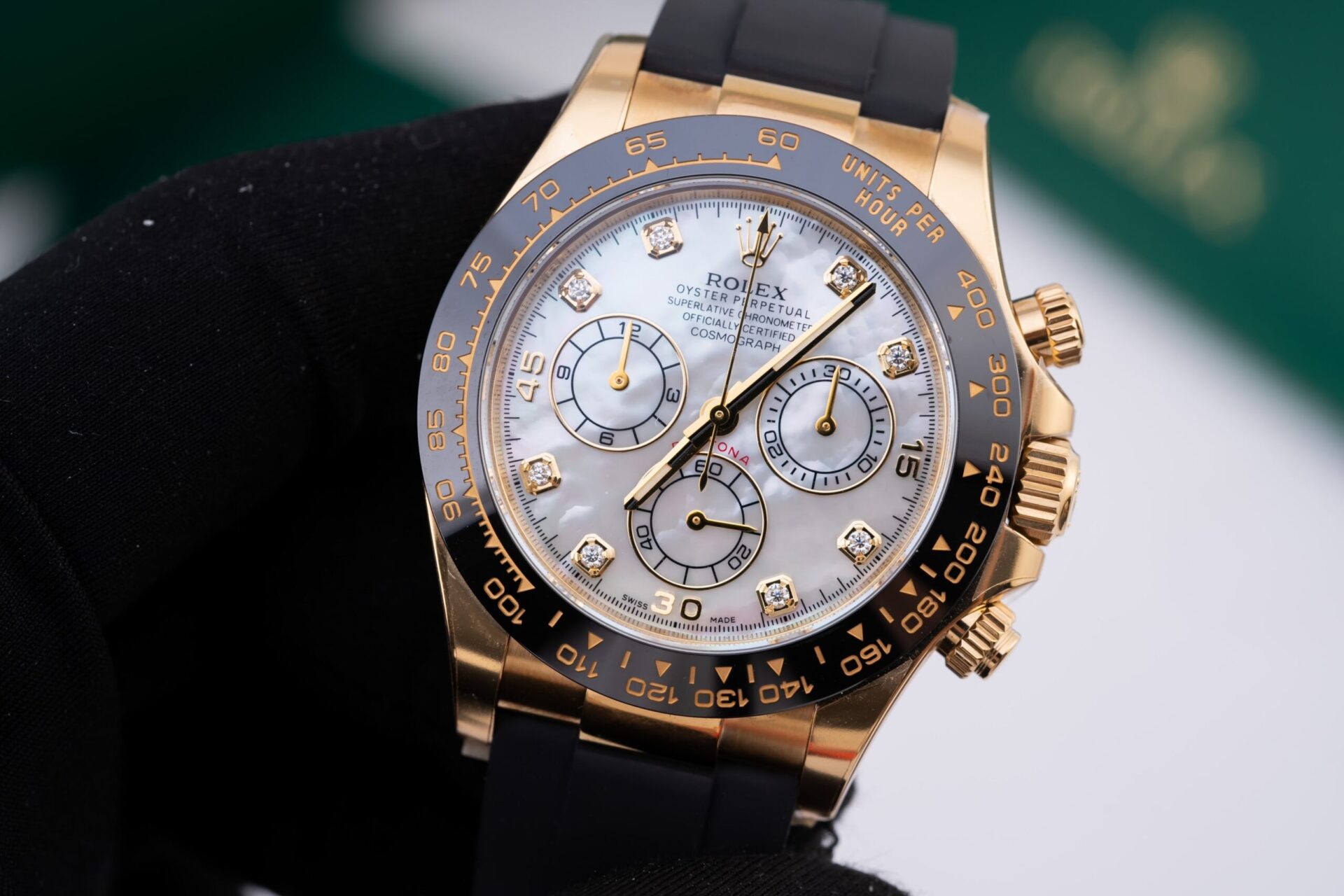 Rolex Cosmograph Daytona Custom Mother Of Pearl & Moissanite Diamonds Dial 40mm - Soul Replicas