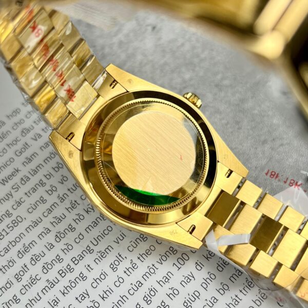 Rolex Day-Date Gold Wrapped Replica Watch With Moissanite Diamonds GM V2 40mm - Soul Replicas