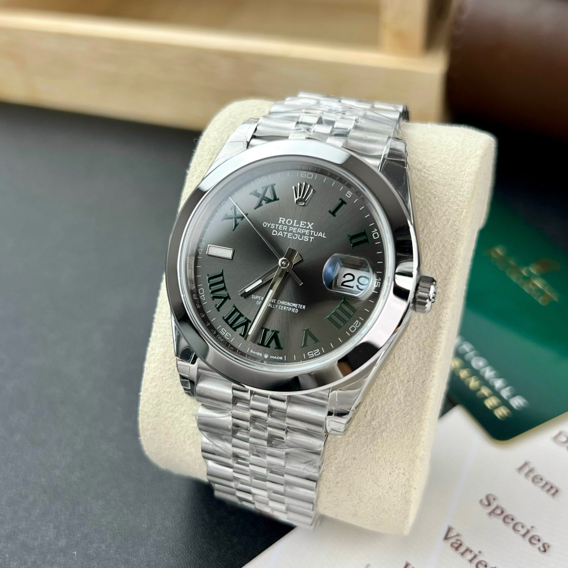 Rolex Replica Watch DateJust 126300 Wimbledon Dial VS Factory 41mm - Soul Replicas
