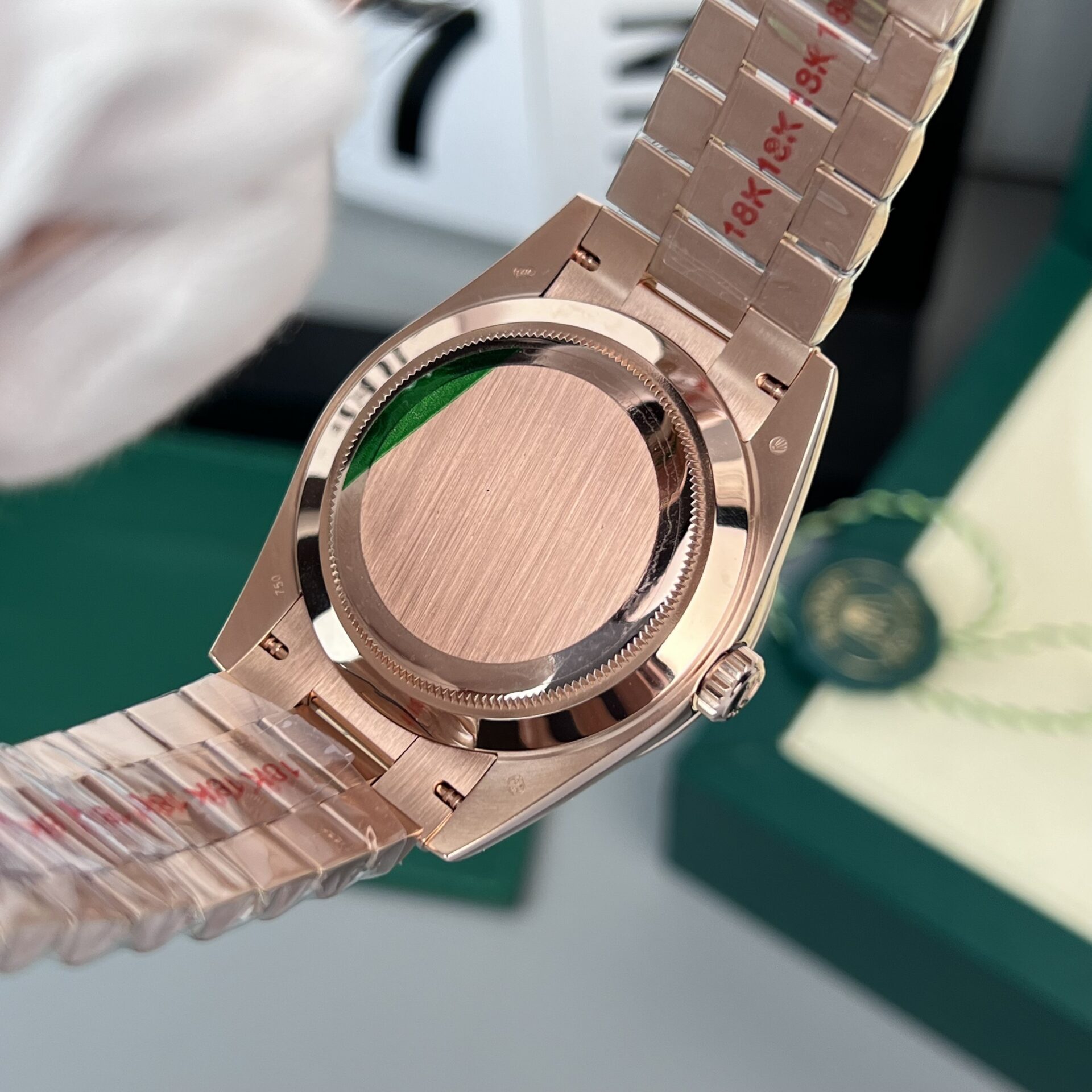 Rolex Day-Date 18K Gold Wrapped Replica Watch Chocolate Dial GM V2 40mm - Soul Replicas