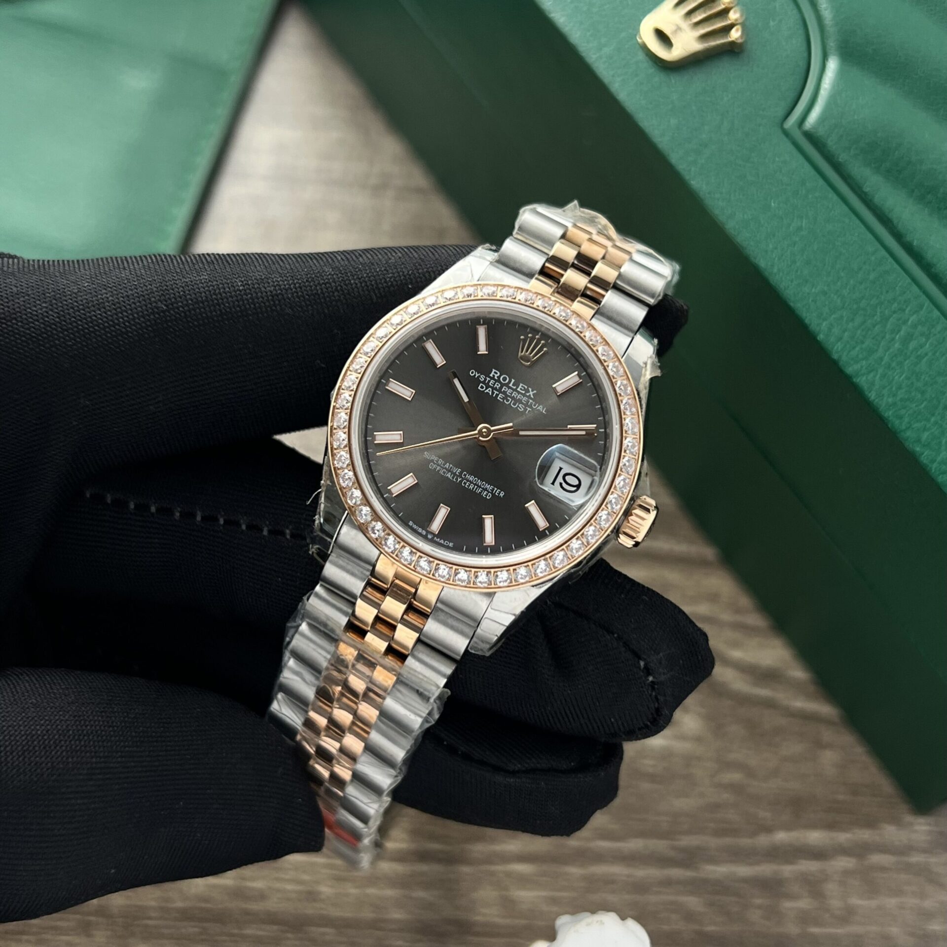 Rolex Datejust Fake Watches Womens Black Dial 31mm - Soul Replicas