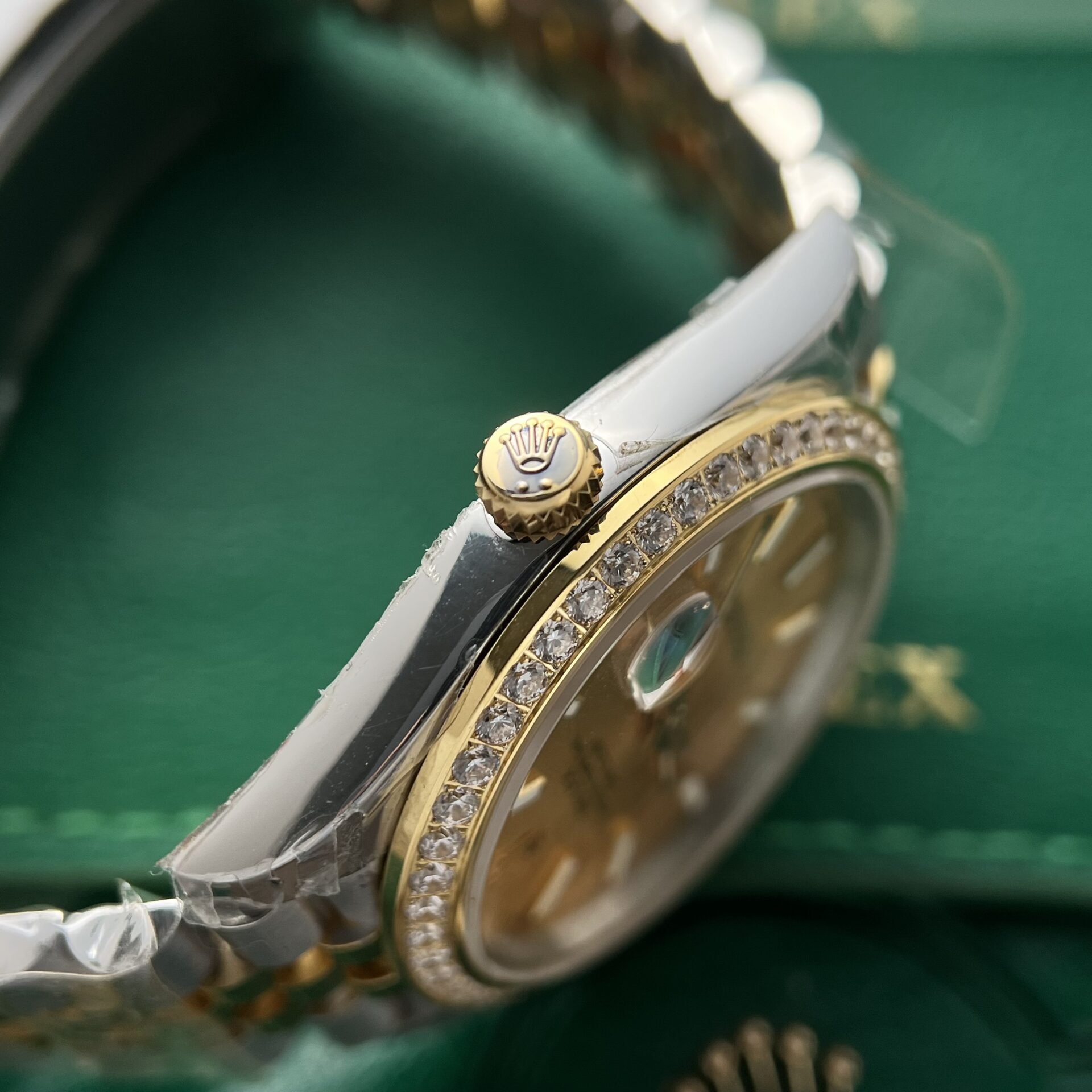 Rolex DateJust Replica Watch Demi Gold Diamonds Bezel EW Factory 36-41mm - Soul Replicas