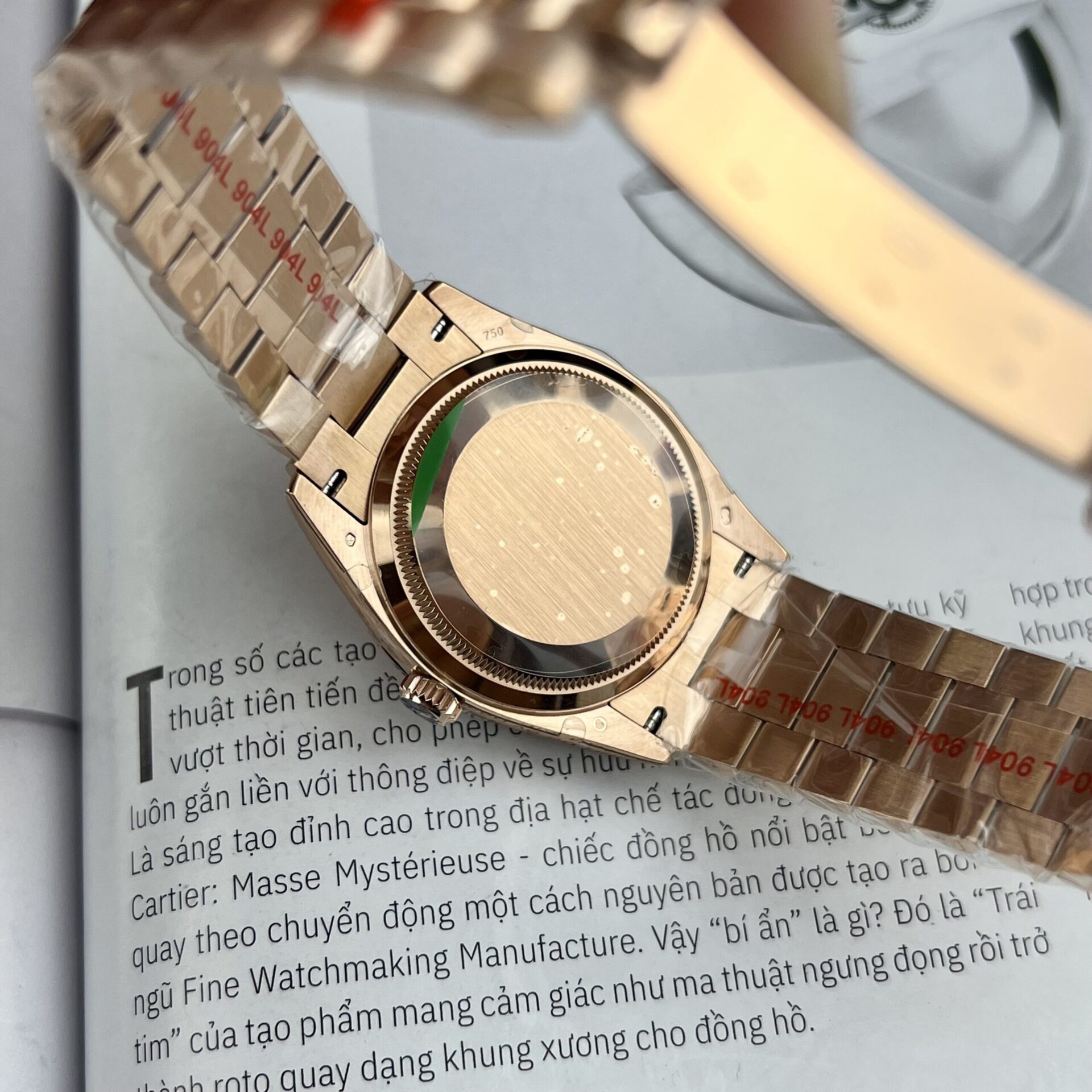 Rolex Clone Watch Day-Date Pink Dial President Strap EW Factory 31mm - Soul Replicas