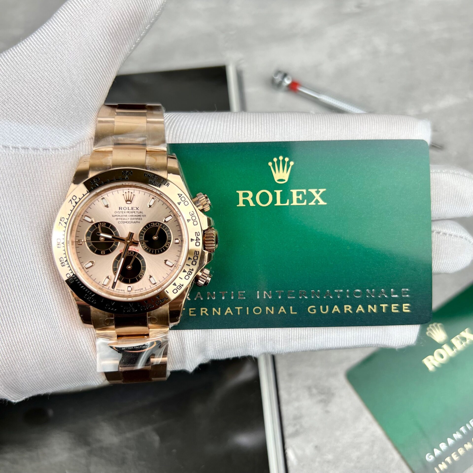 Rolex Replica Watch Daytona 116505 Rose Gold BT Factory 40mm - Soul Replicas