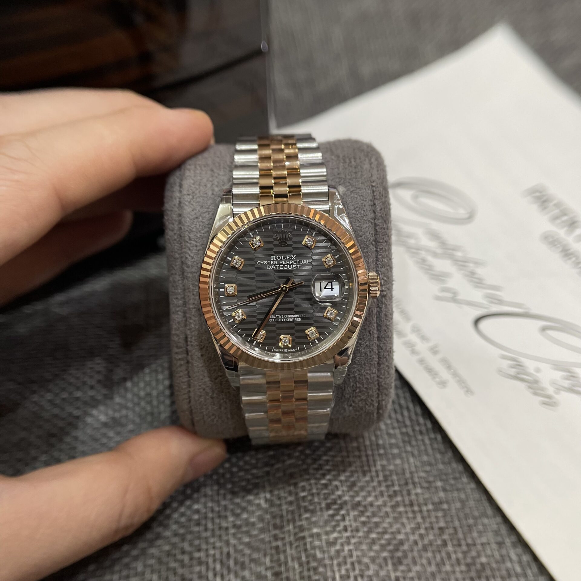 Rolex DateJust 126231 Demi Replica Watch Dark Grey Demi VS Factory 36mm - Soul Replicas