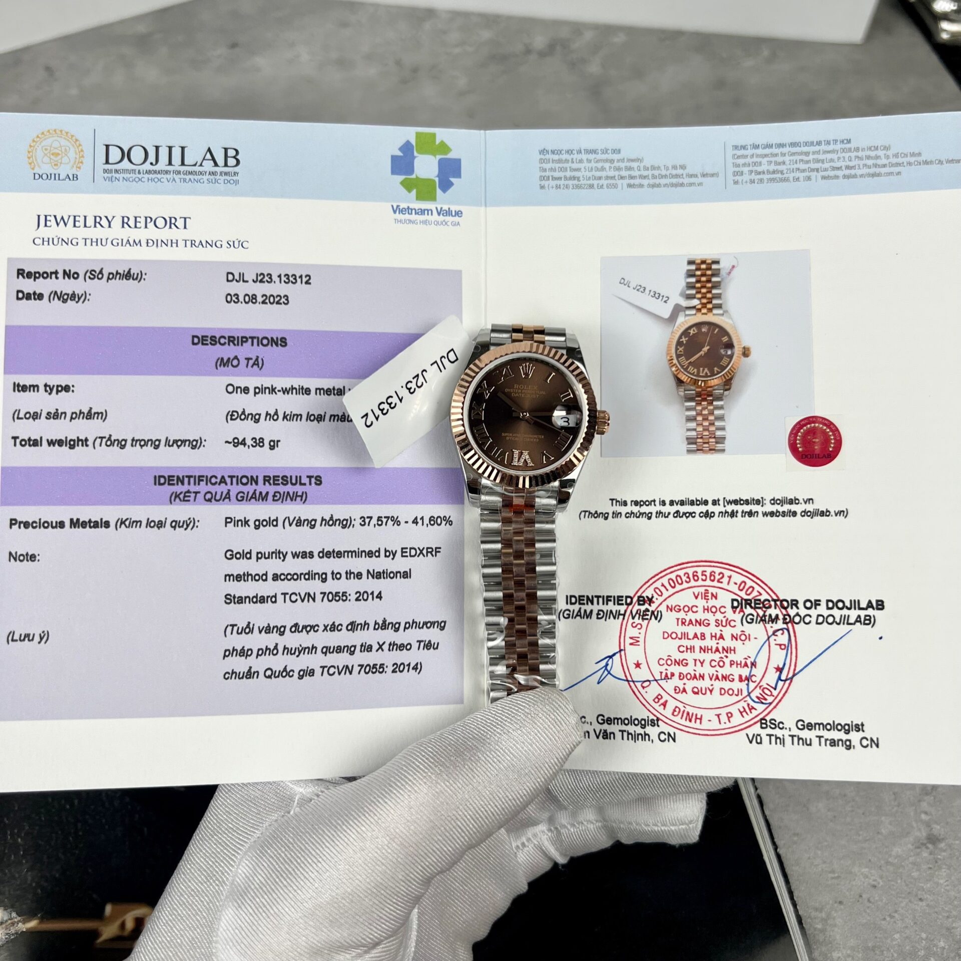 Rolex DateJust Replica Watch Gold Wrapped Chocolate Dial GM 31mm - Soul Replicas