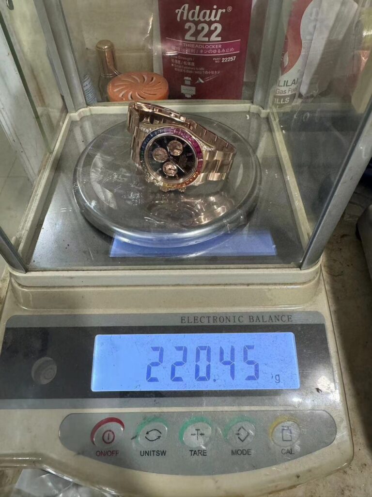 Rolex Custom Daytona Rainbow M116595R 18K Solid Gold And Gemstones 40mm - Soul Replicas