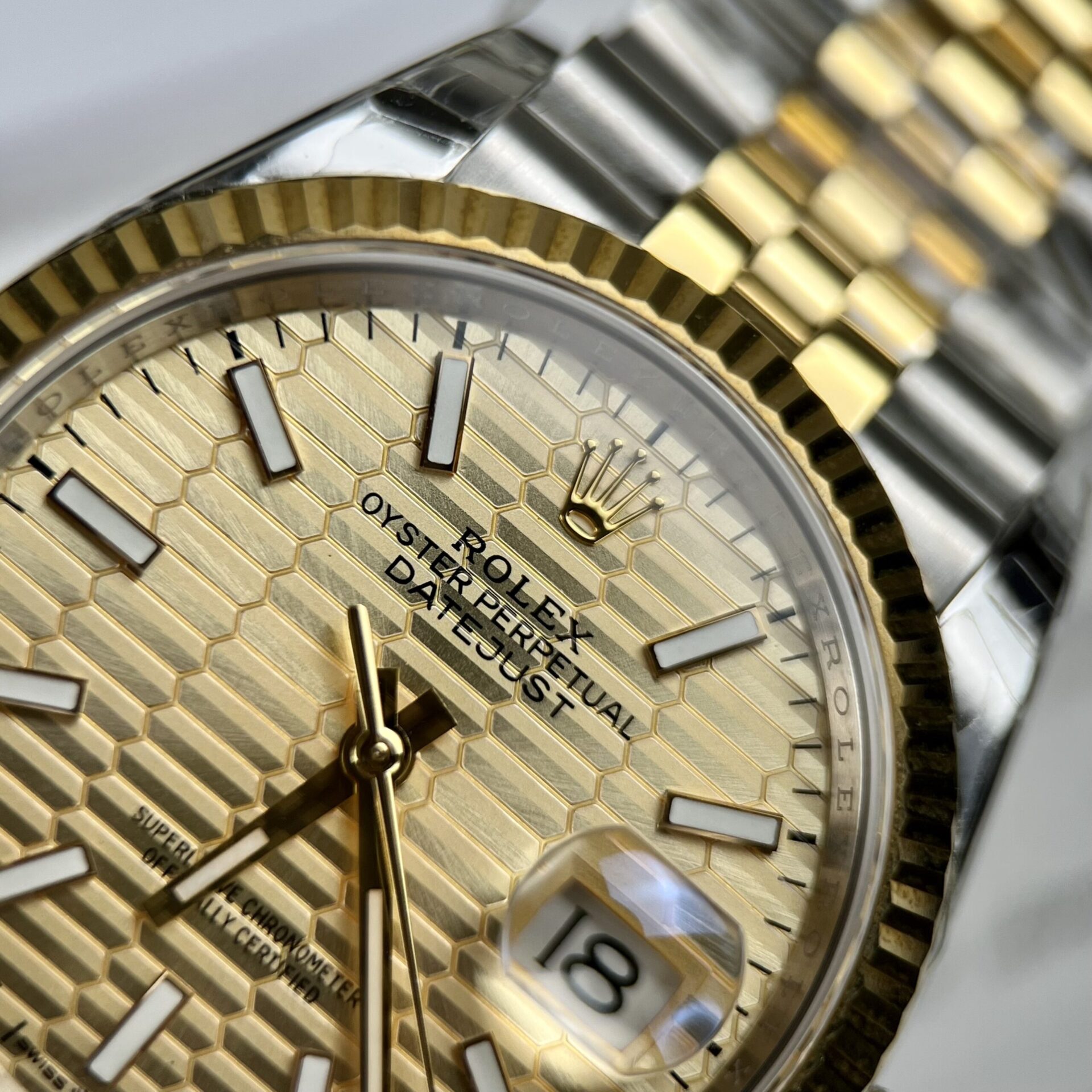 Rolex DateJust Clone Watch Yellow Dial EW Factory 36/41mm - Soul Replicas