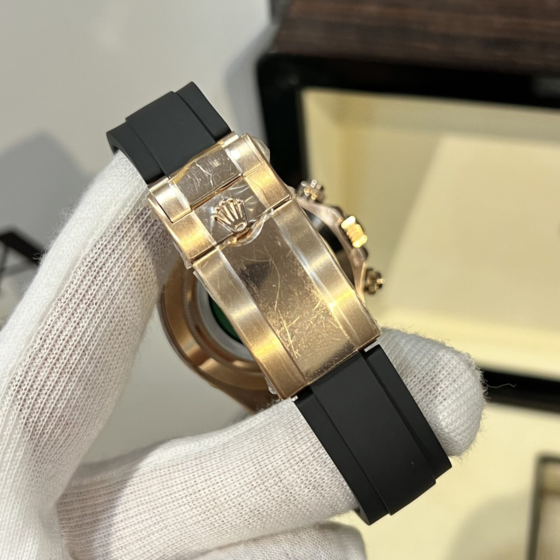 Rolex Daytona Replica Watch White Dial Rubber Strap BT Factory 40mm - Soul Replicas