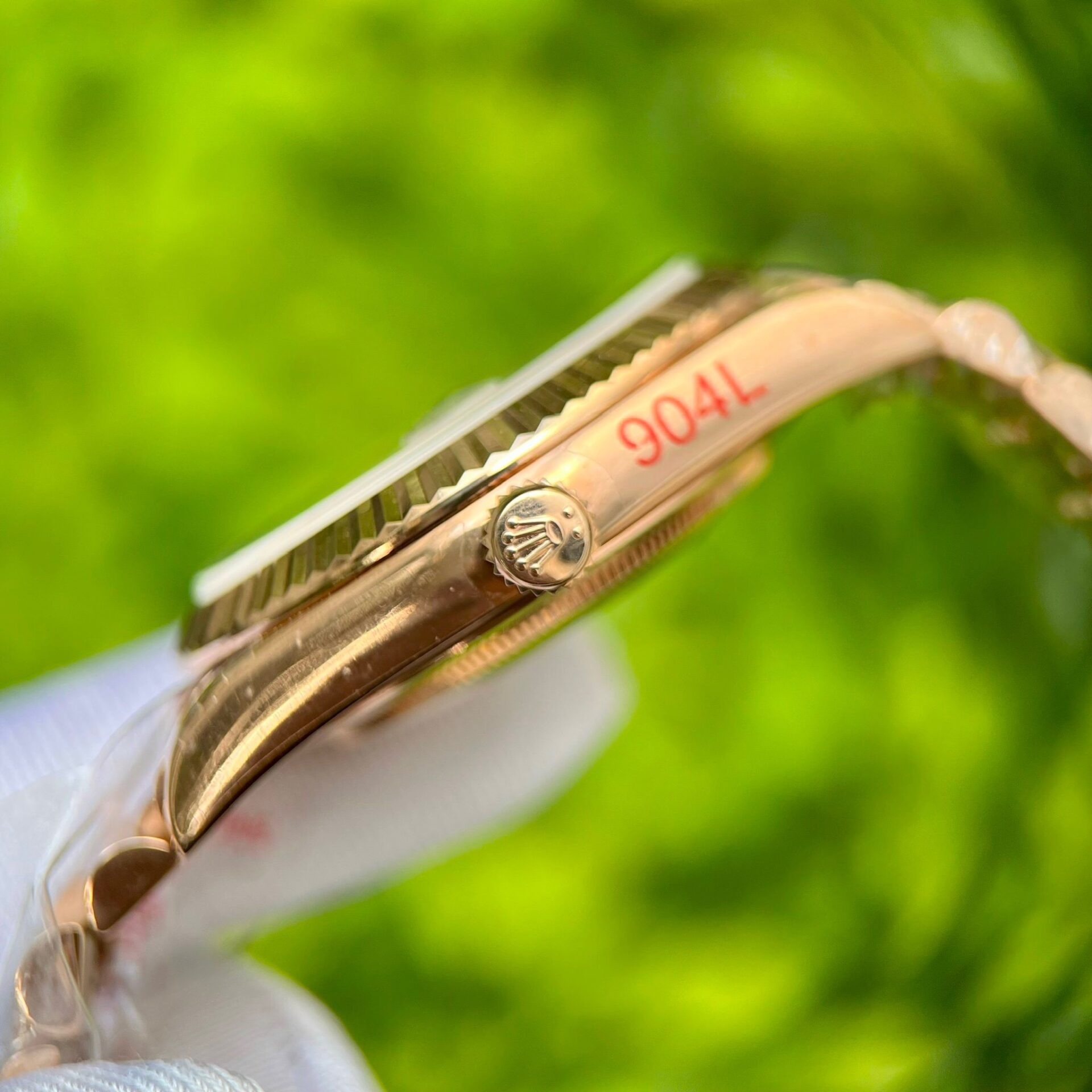 Rolex Day-Date 228235 Pink Dial Stone With Number GM Factory 40mm - Soul Replicas