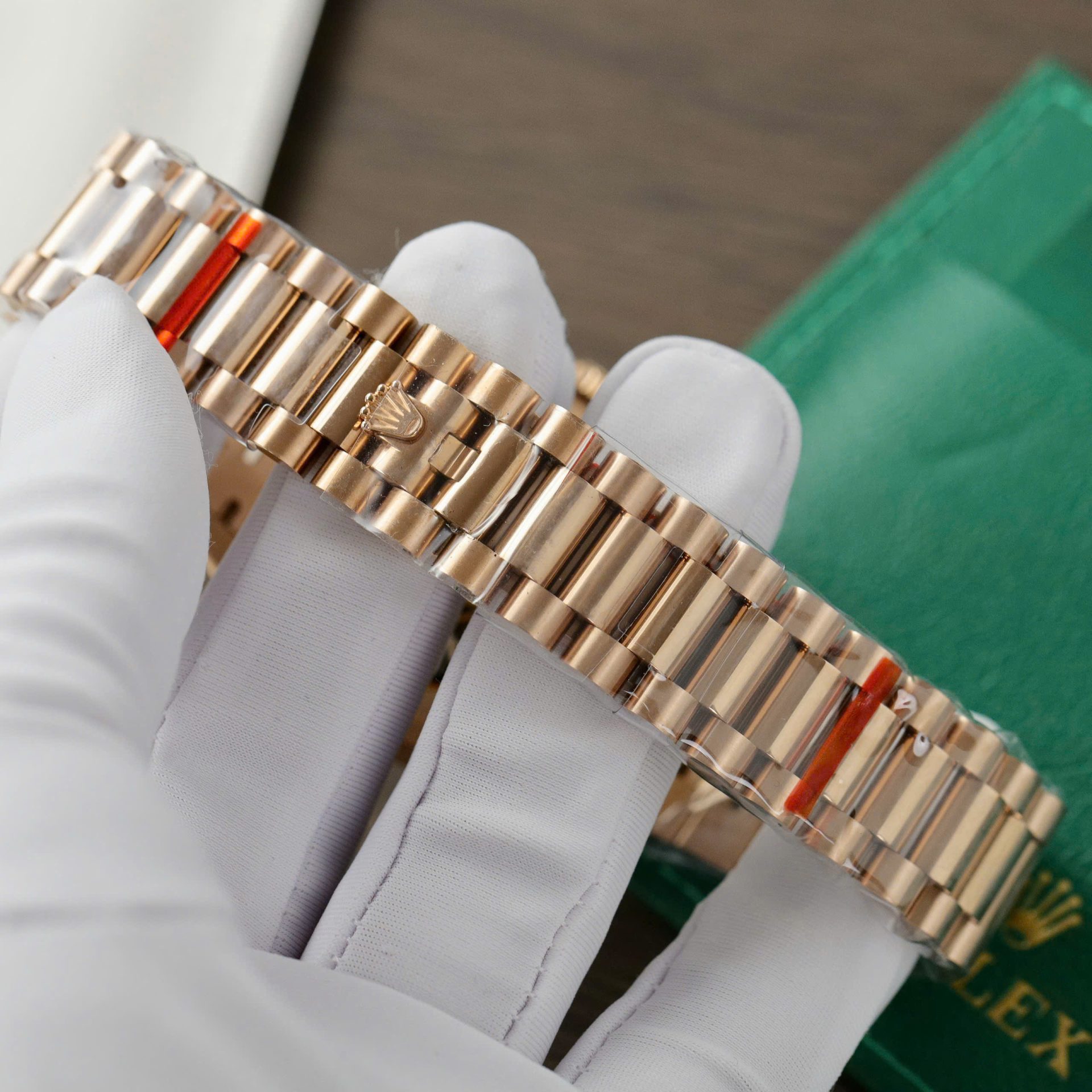 Rolex Day-Date 128235 Replica Watch Dial Chocolate Weight 158gram QF Factory 36mm - Soul Replicas