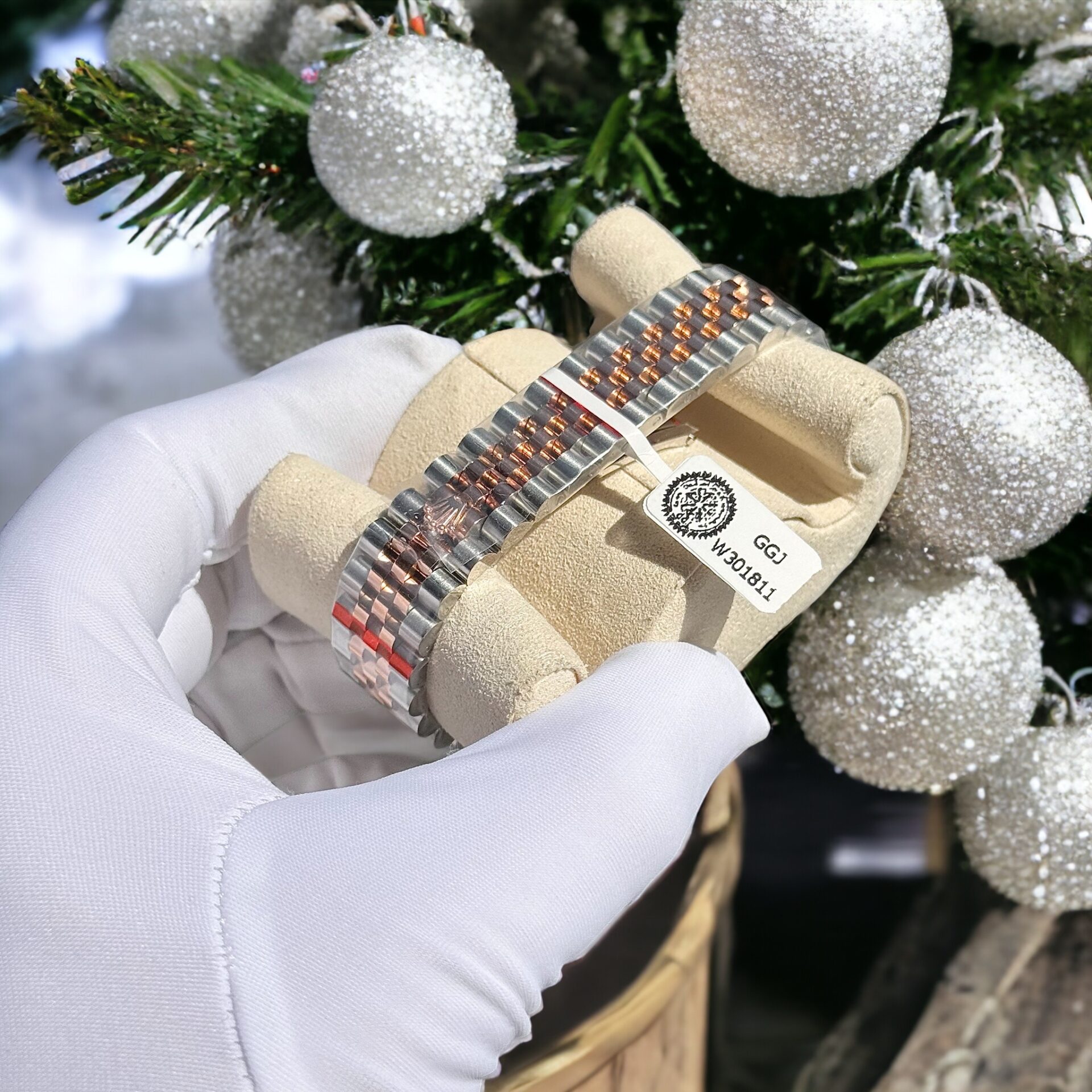 Rolex Replica Watch DateJust Chocolate Dial Custom Benzel Moissanite Diamonds 31mm - Soul Replicas