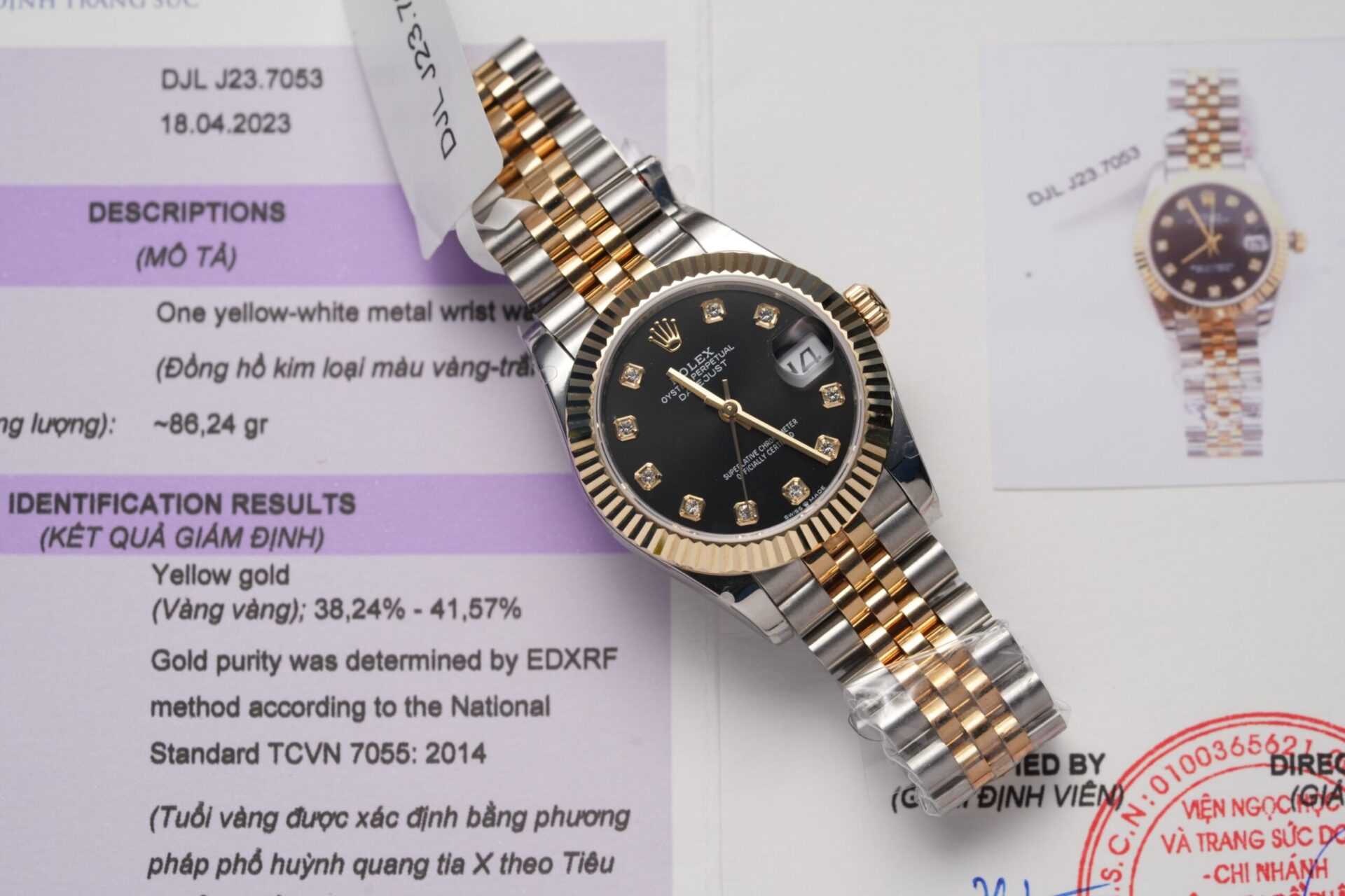 Rolex Best Replica Watches DateJust Gold Wrapped Black Dial 31mm - Soul Replicas