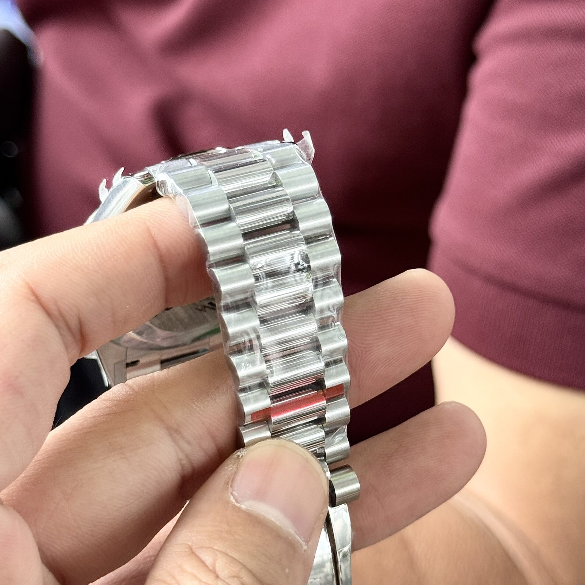 Rolex Day-Date Replica Watch Blue Dial Arabic Markers GM V2 40mm - Soul Replicas