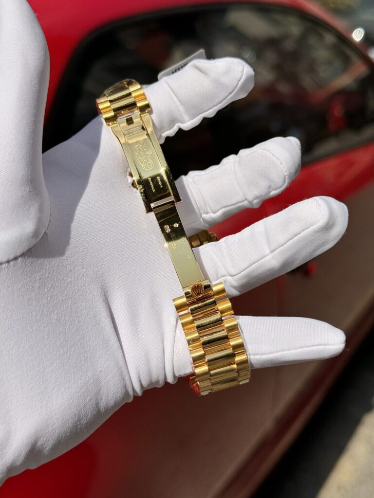 Rolex Day-Date Solid Gold Wrapped Replica Watch With Moissanite 40mm - Soul Replicas