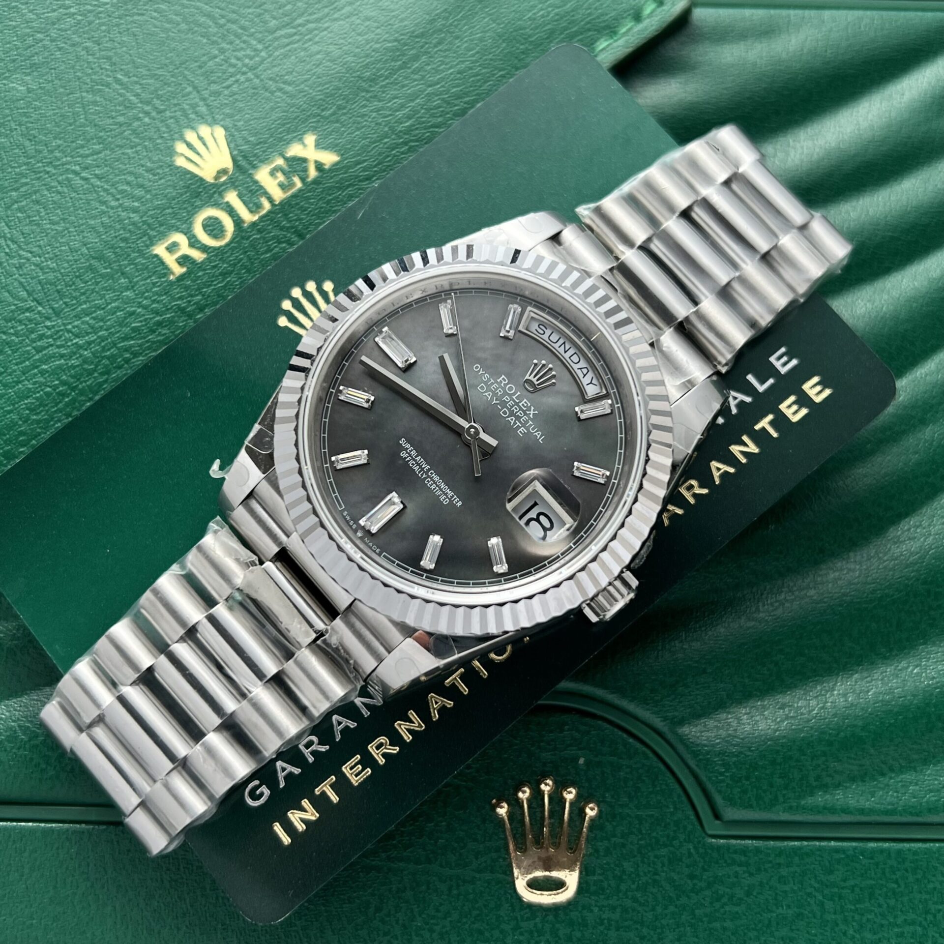 Rolex Replica Watches Day-Date Mother Of Pearl Dial 40mm - Soul Replicas