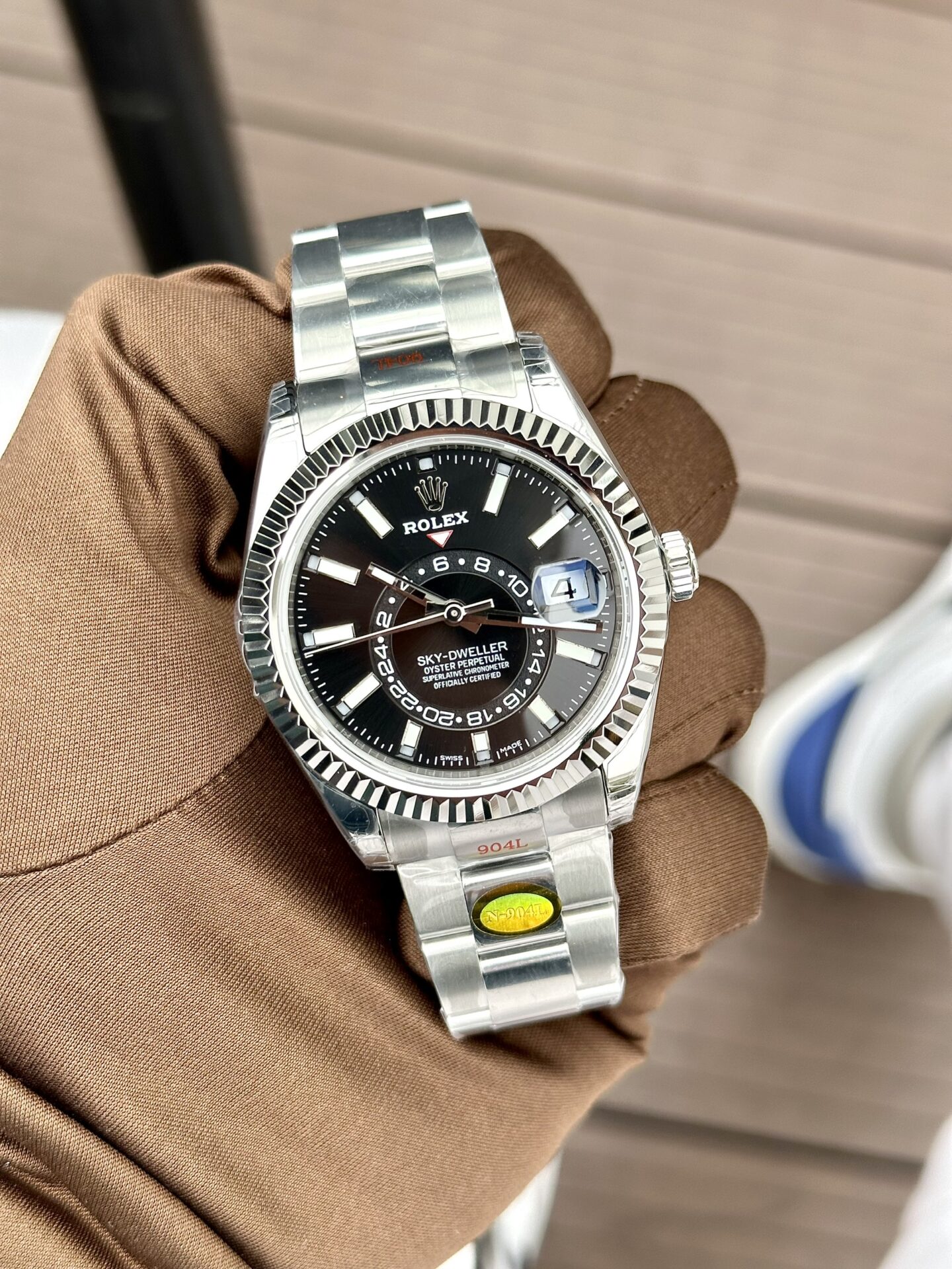 Rolex Sky-Dweller Replica 1:1 Watch Black Dial Silver N Factory 41mm Watch - Soul Replicas