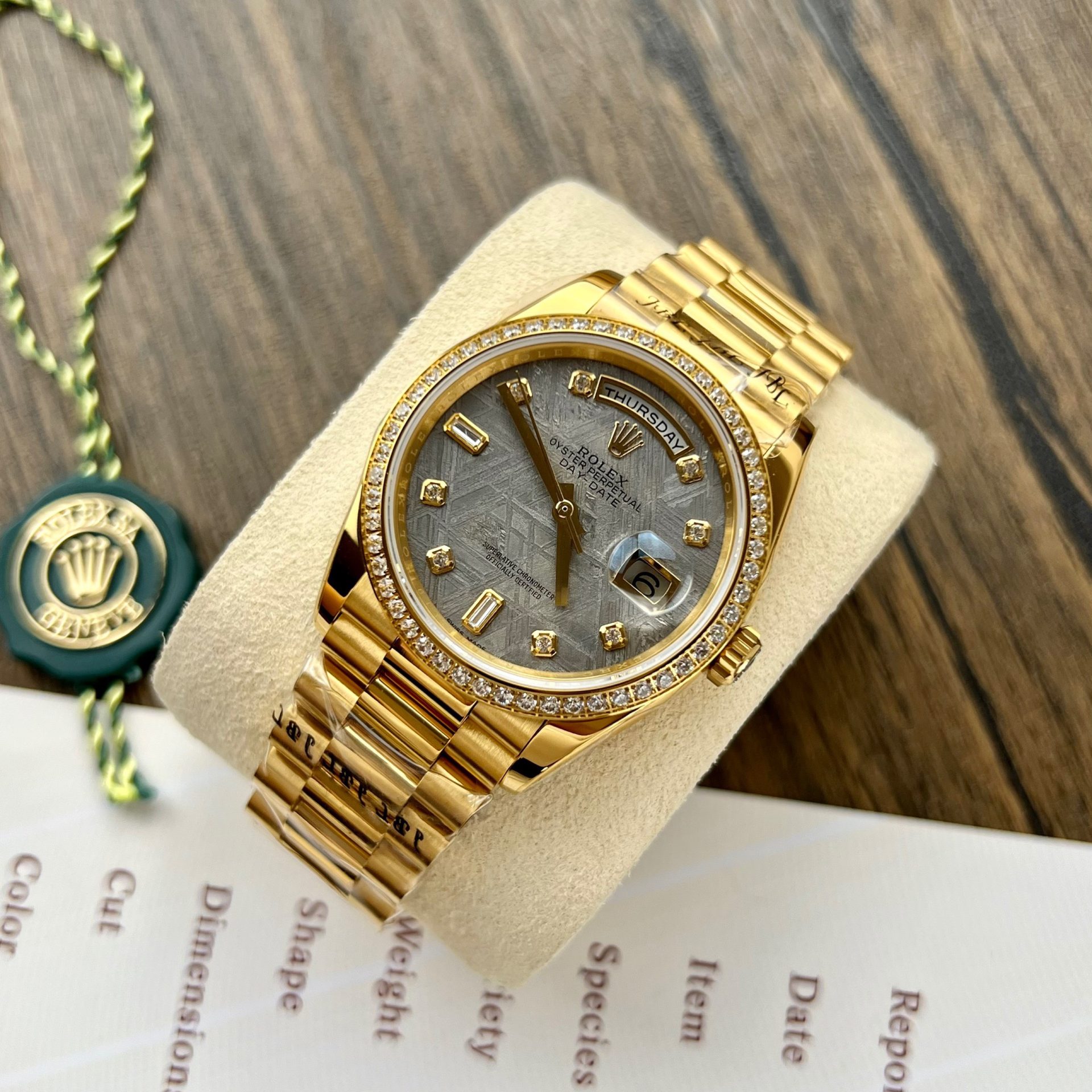 Rolex Fake Watch Day-Date Meteorite Dial RA Factory 36mm - Soul Replicas